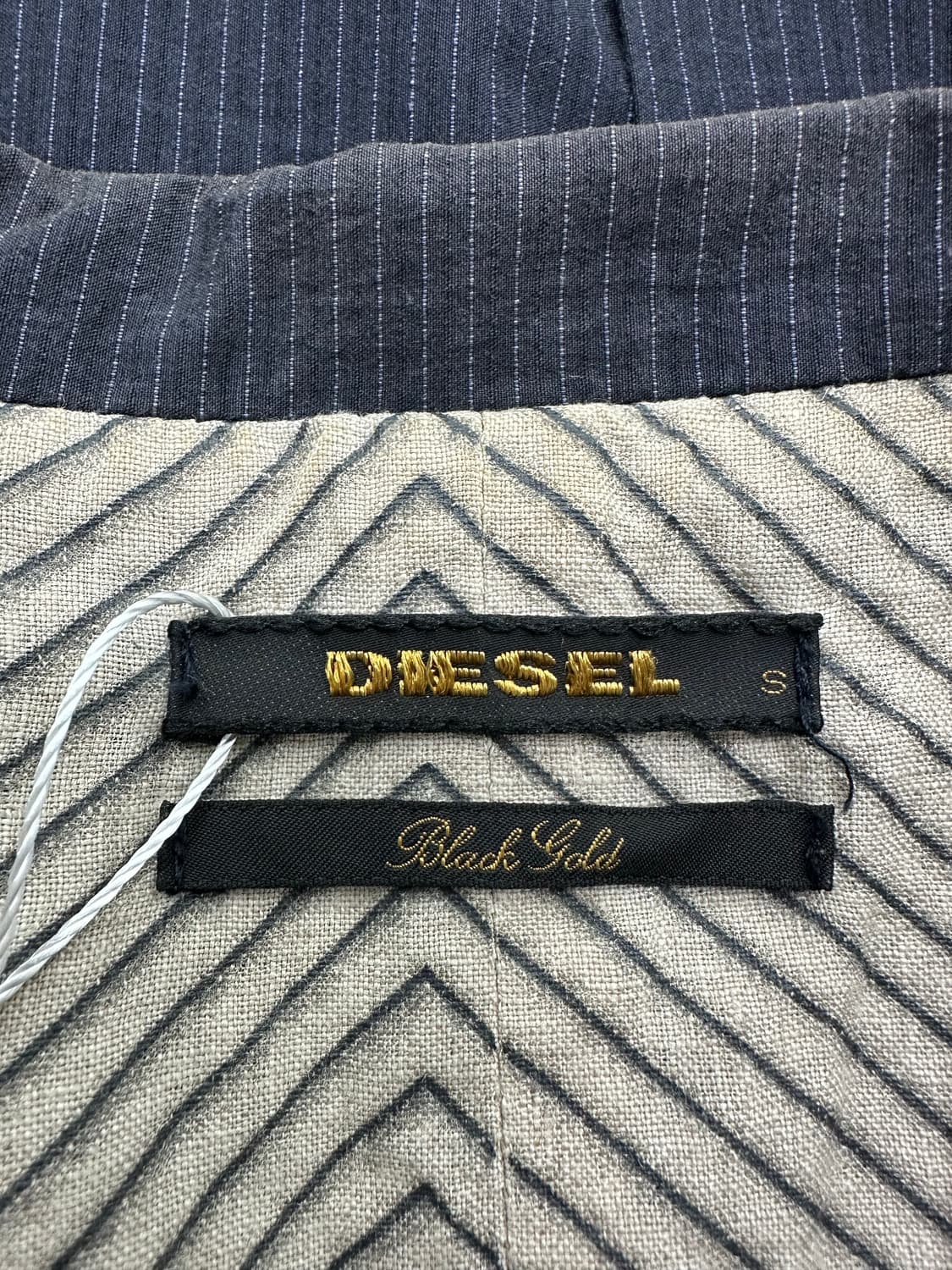 Diesel Black Gold Pinstripe Tailored Jk 상품이미지6