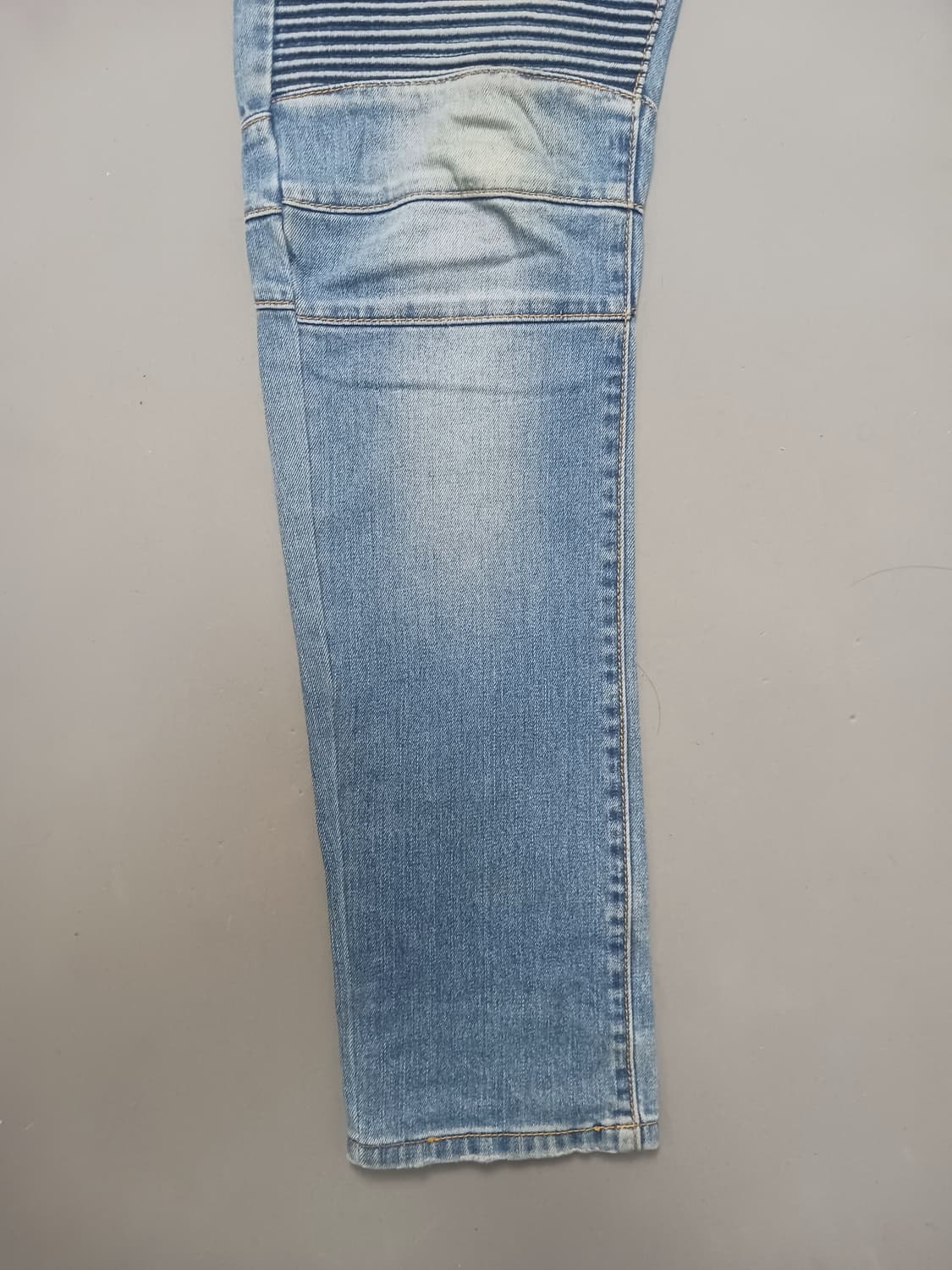 [31] 발망 연청 스크래치 바이커진 청바지 상품이미지3