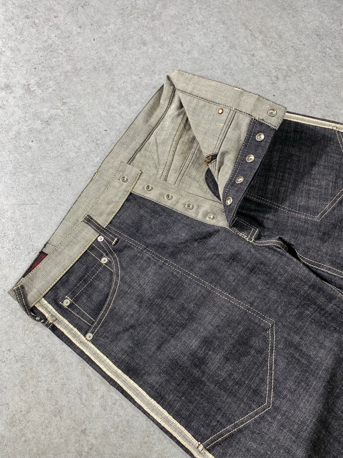 [34] Evisu 에비수 재팬 리버서블 리지드 데님팬츠 상품이미지5