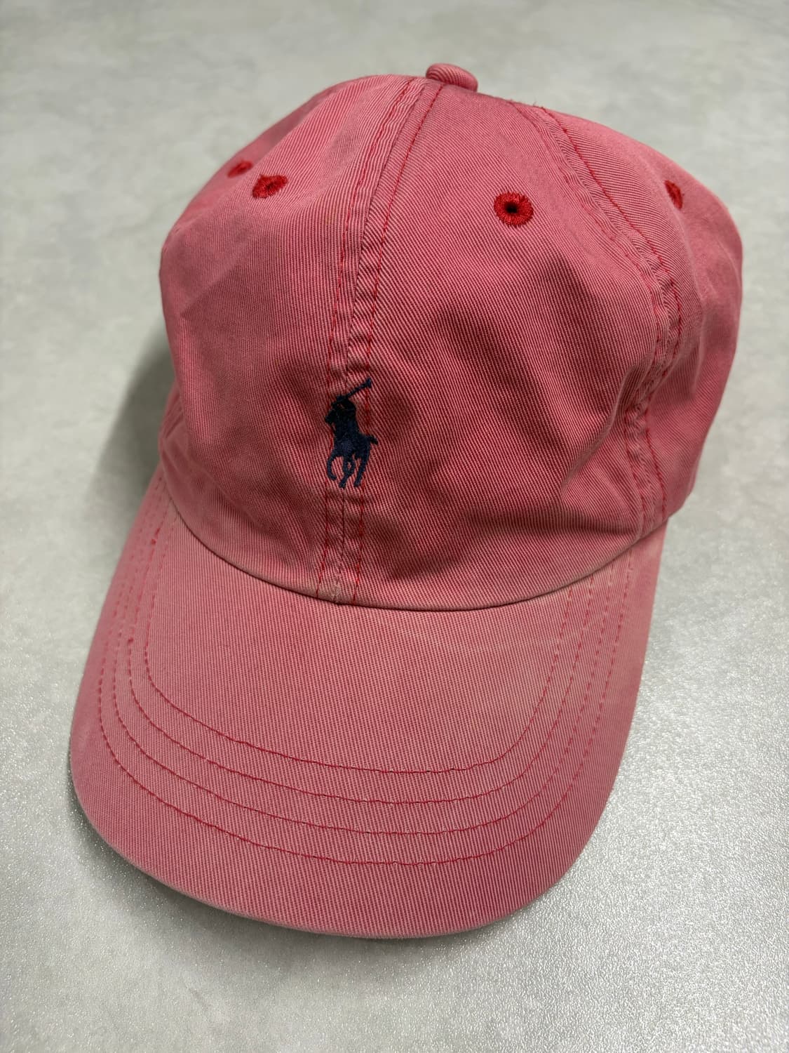 빈티지 폴로랄프로렌 포니 로고 볼캡 핑크 상품이미지1