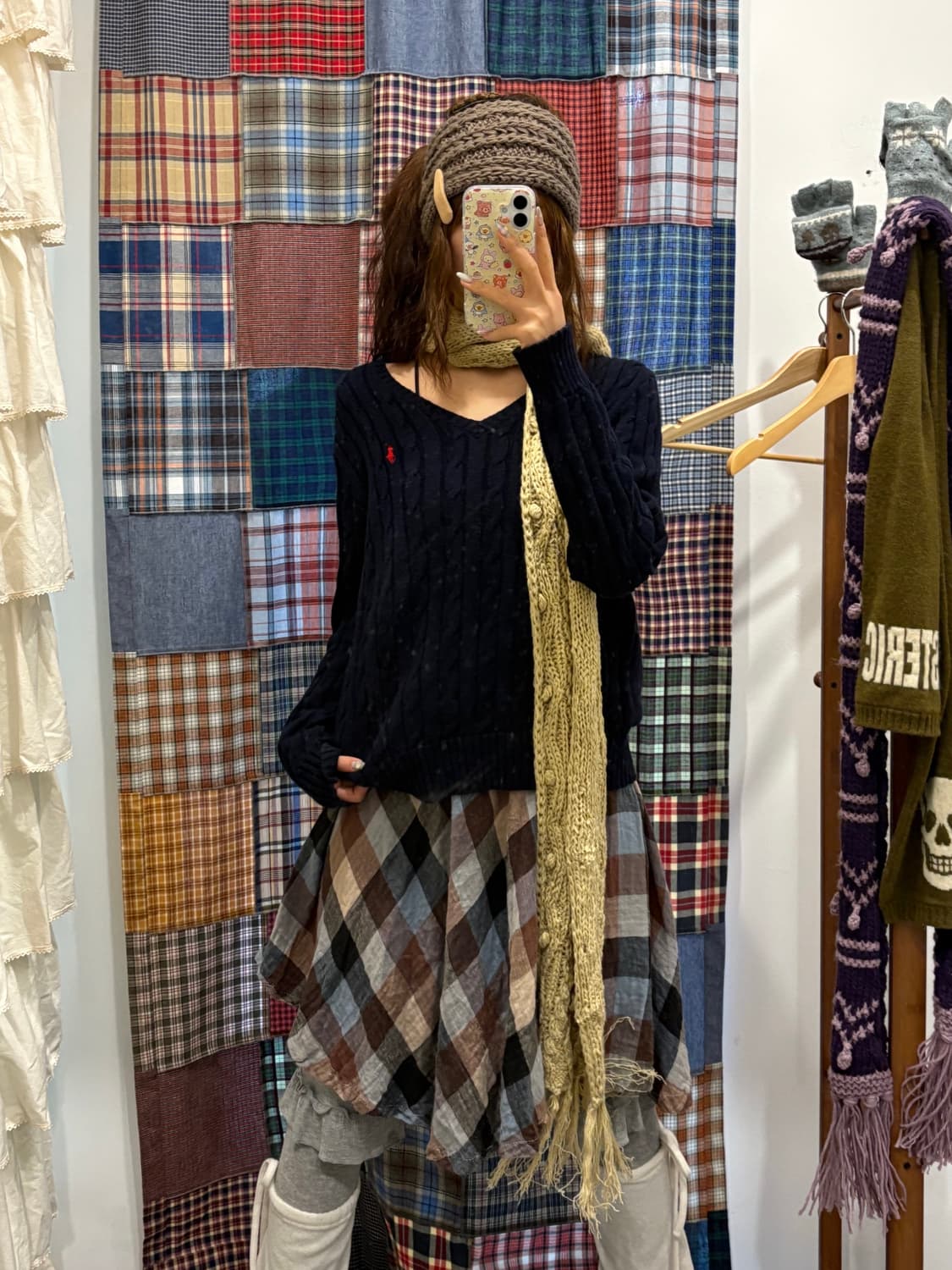 폴로 네이비 브이넥 니트 상품이미지2