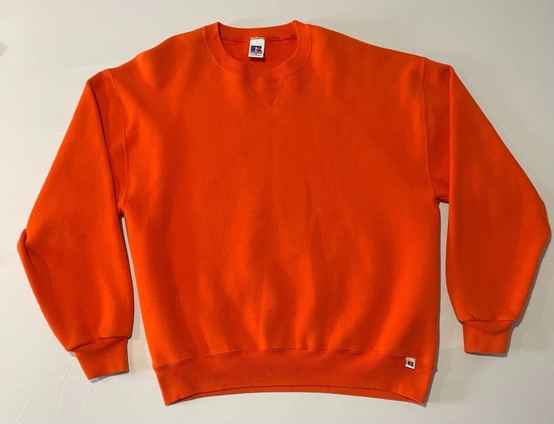 러셀 애슬레틱 스웻 셔츠 맨투맨 오렌지 상품이미지1