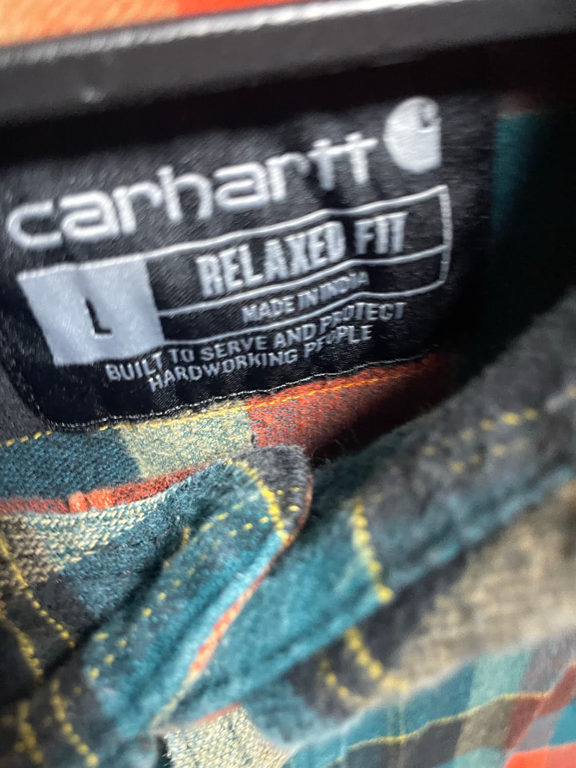 칼하트 플란넬 체크셔츠 상품이미지2