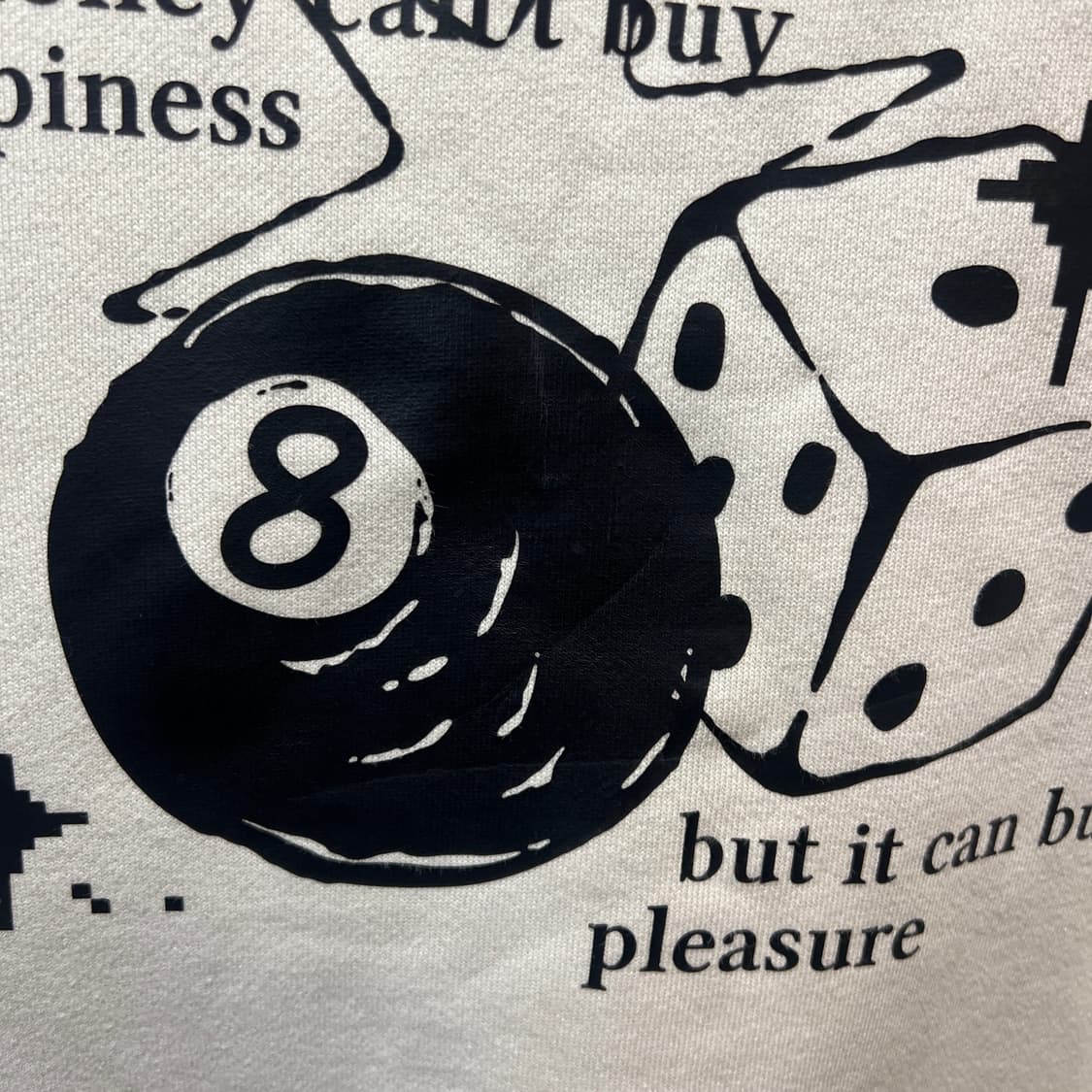 배색 포인크 프린팅 후드티 상품이미지2