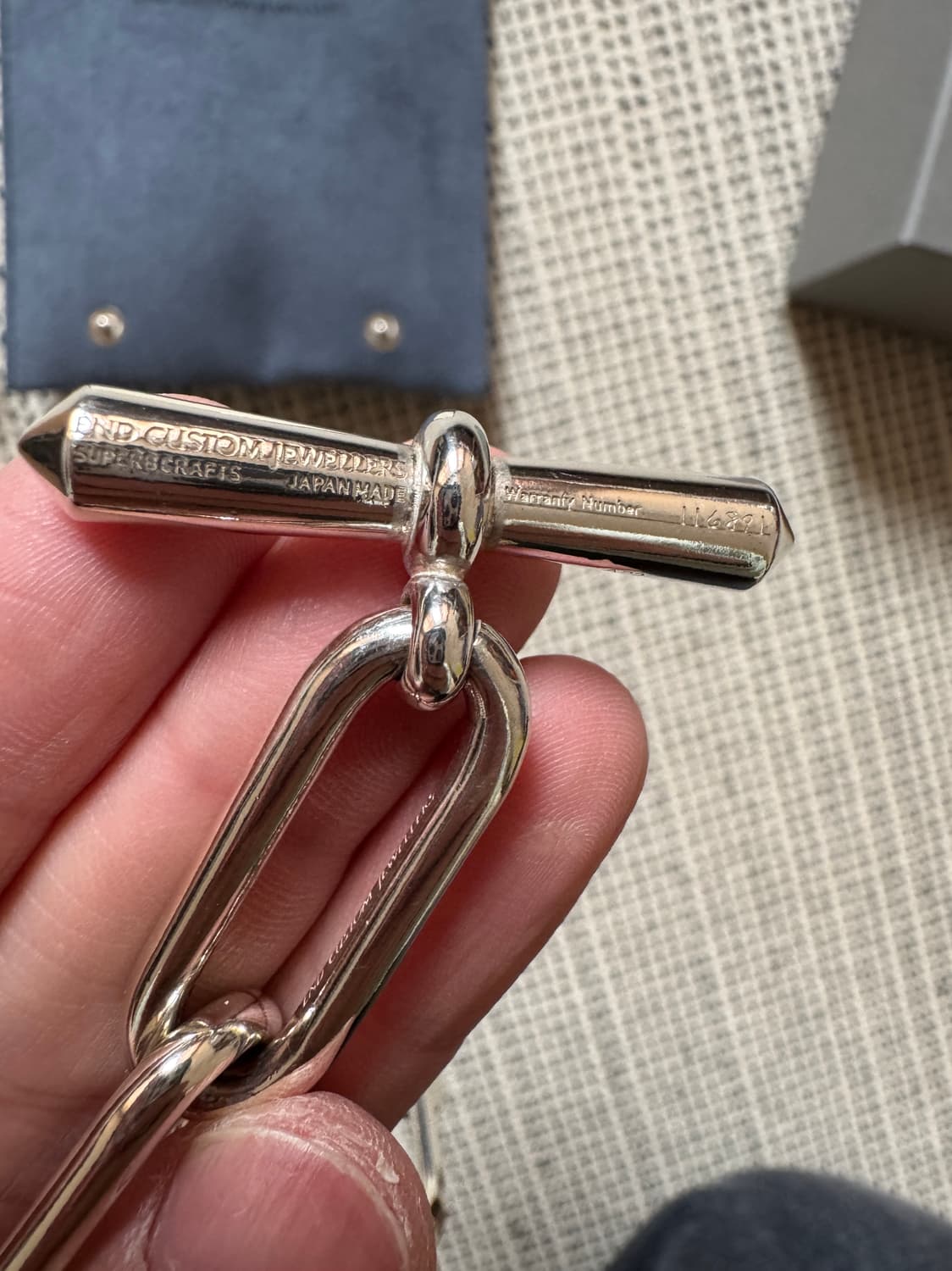 새상품 앤드커스텀 쥬얼리 925 실버 체인 팔찌 상품이미지5