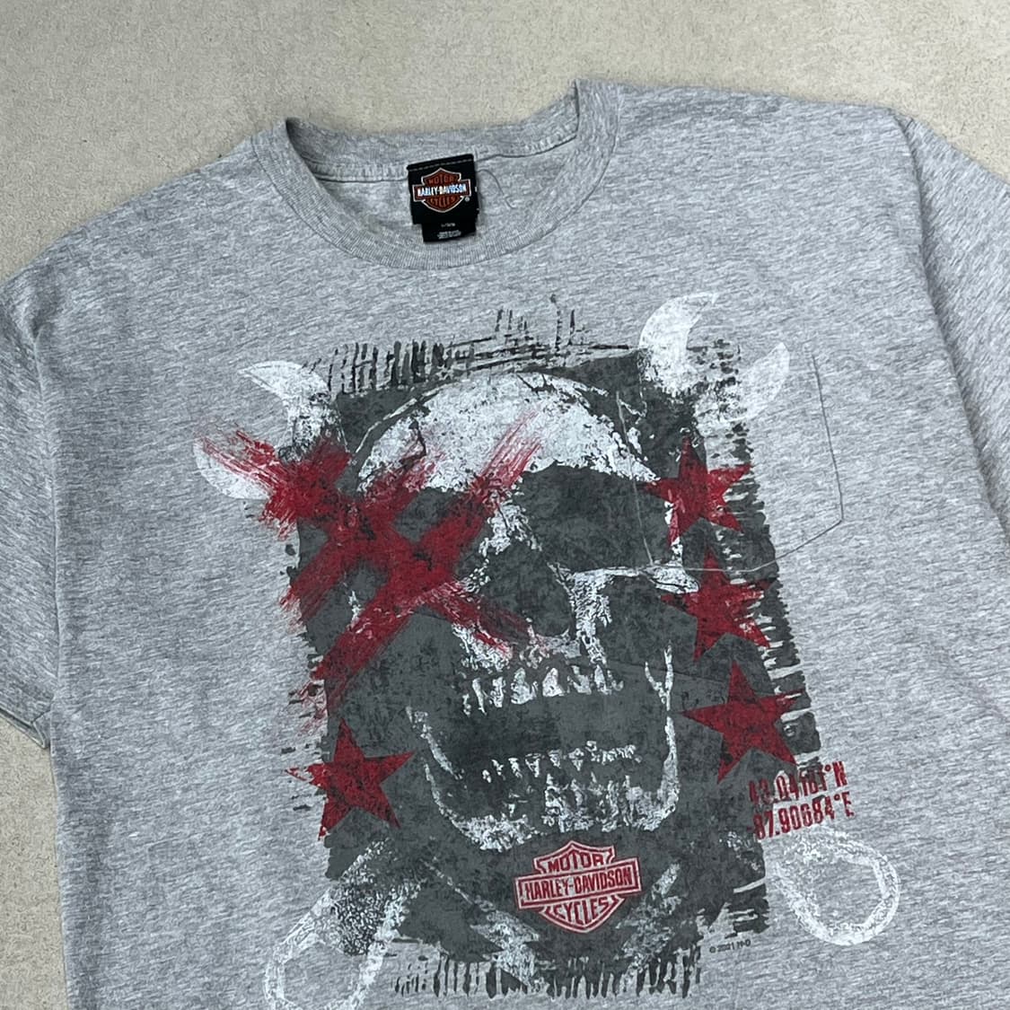 할리데이비슨 프린팅반팔티 s09911 상품이미지3