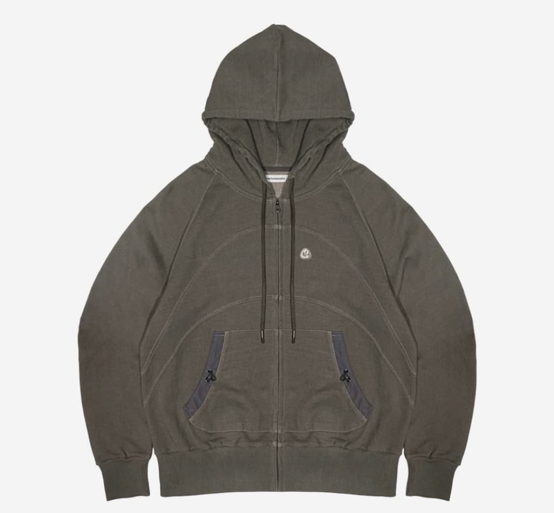 스마트어반유즈풀 Suu 후드집업 카키 상품이미지1