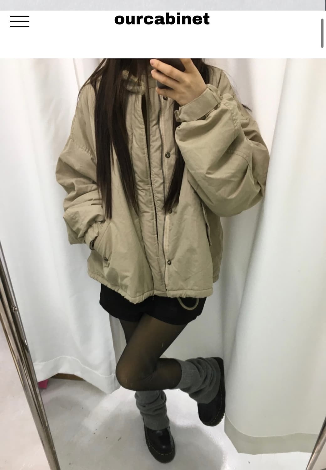 아워캐비넷  덤블 웜 사파리자켓 상품이미지1