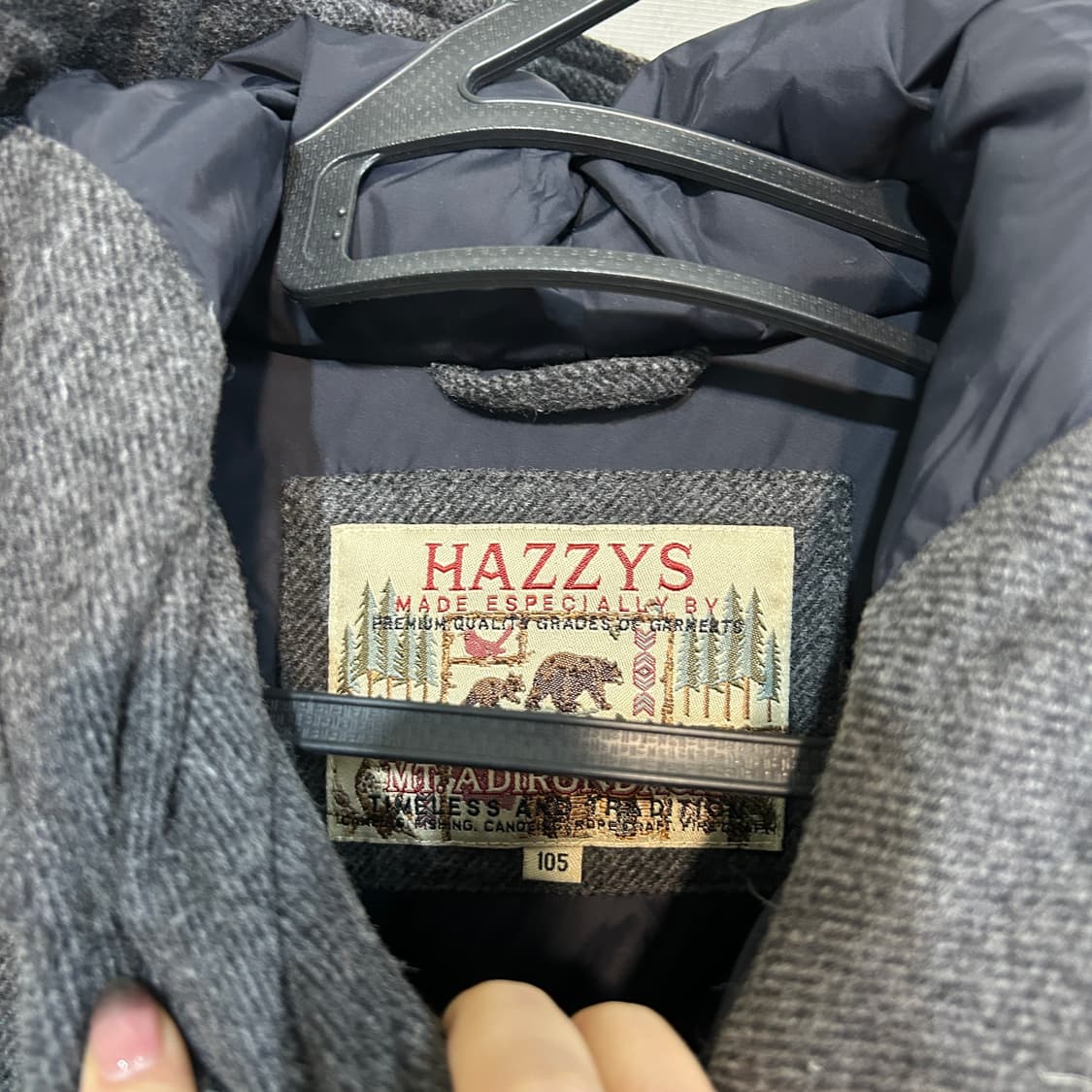 헤지스 남성 모직 패딩코트 105 상품이미지2