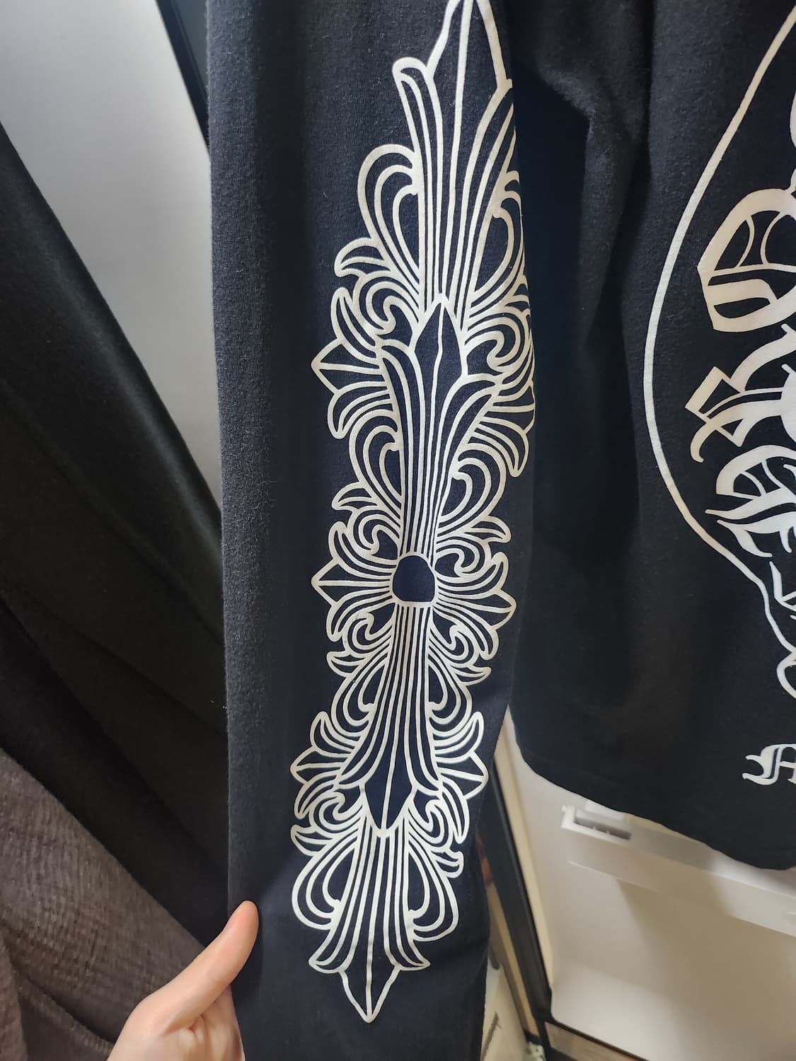 크롬하츠 홀스슈 플로랄 롱슬리브 m 상품이미지5