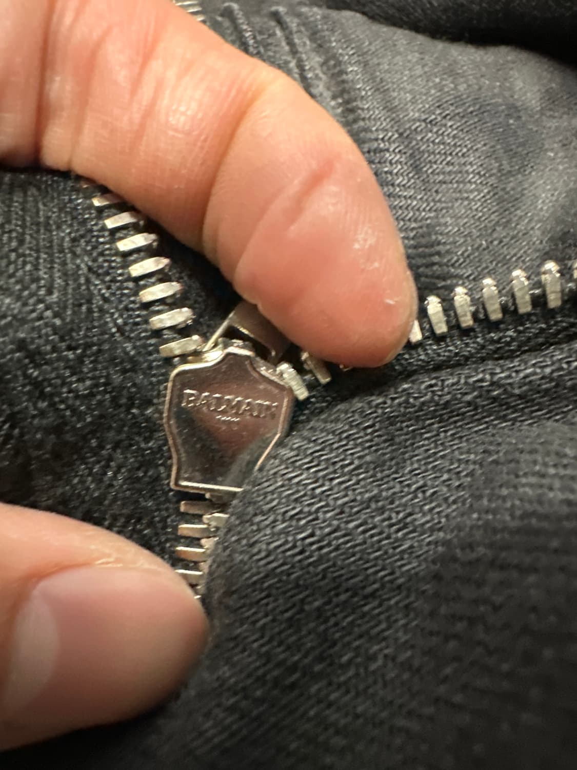 발망 더블 지퍼 바이커 진 상품이미지10