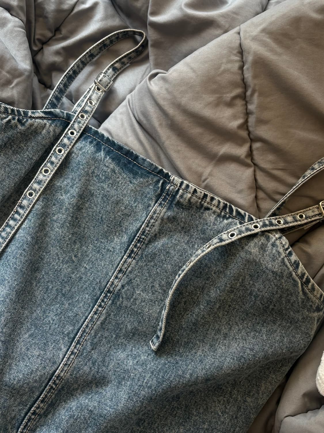 자라 슬리브리스 데님 원피스  상품이미지2