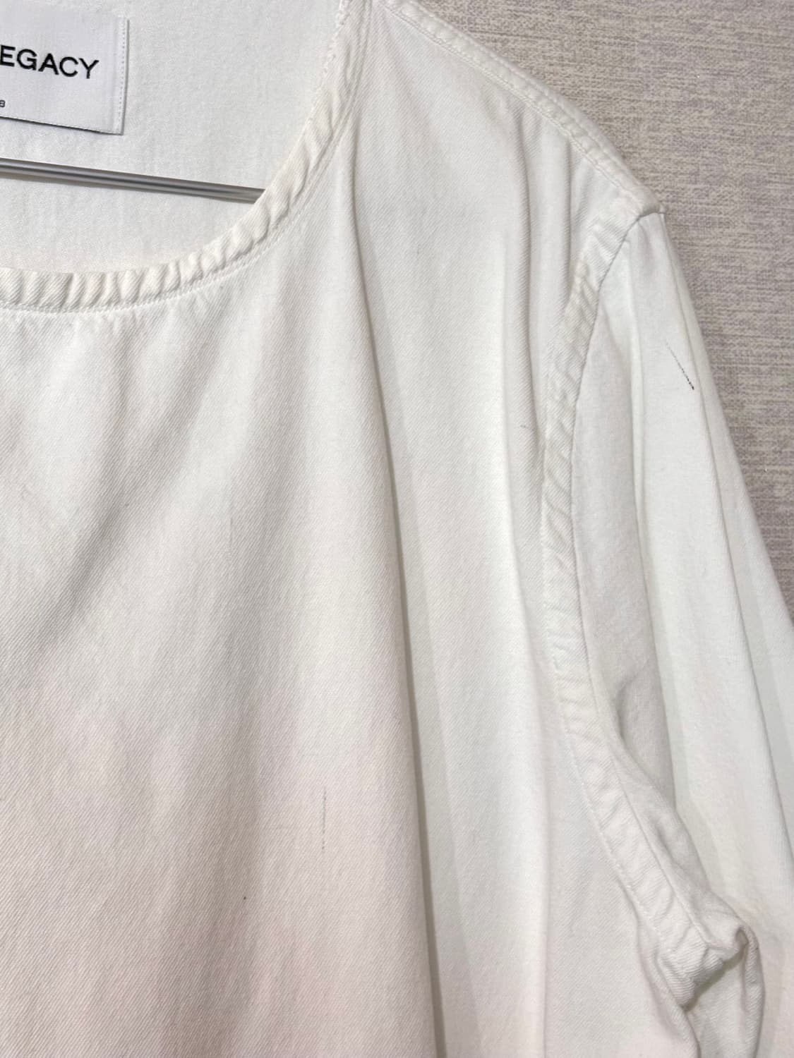 Oversized Cotton Top (Off-white) 상품이미지1
