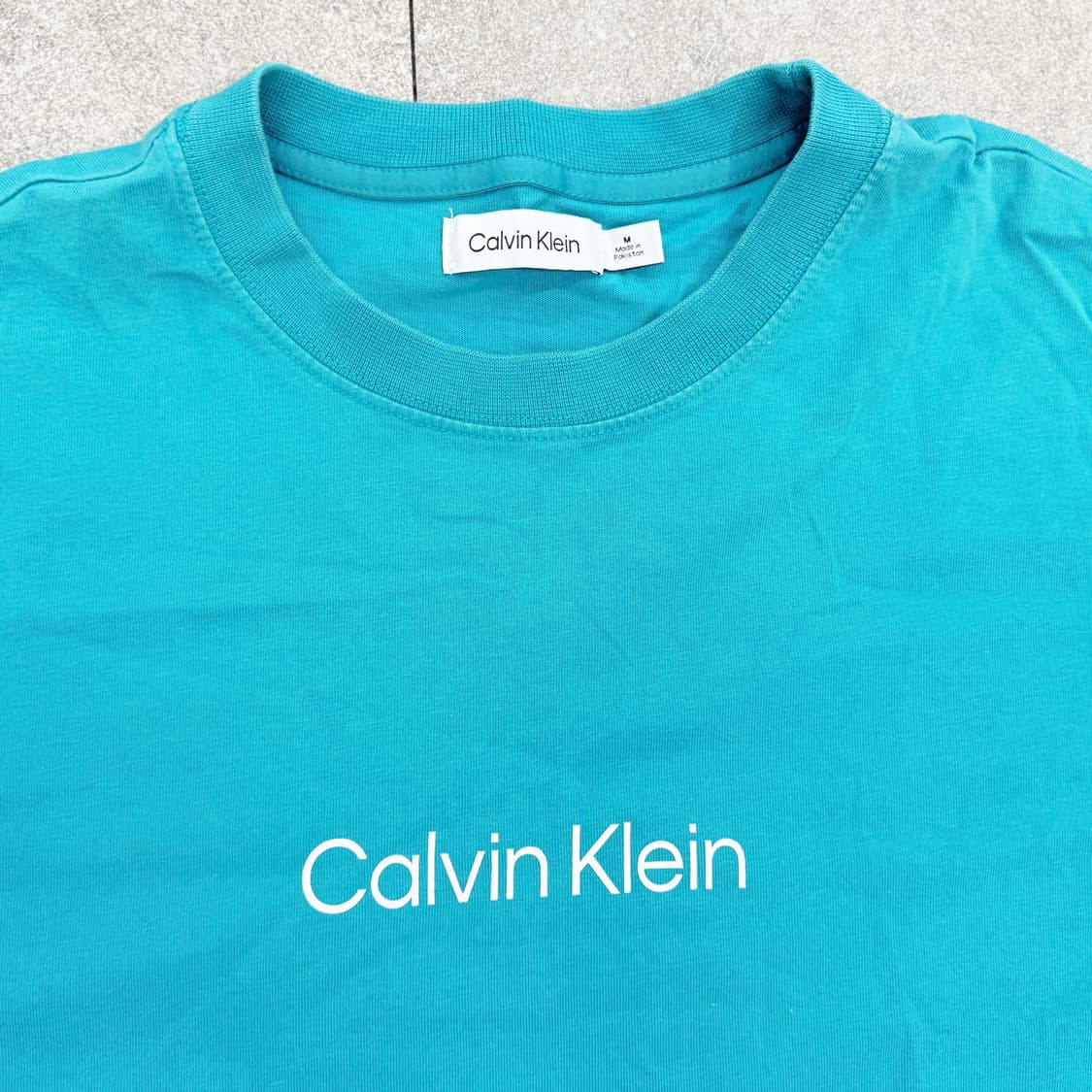 캘빈클라인 반팔 티셔츠(민트) 로고 프린팅  상품이미지4