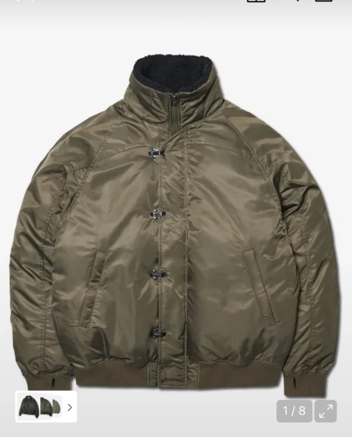 노매뉴얼 K.L 봄버 자켓 카키 L 상품이미지1