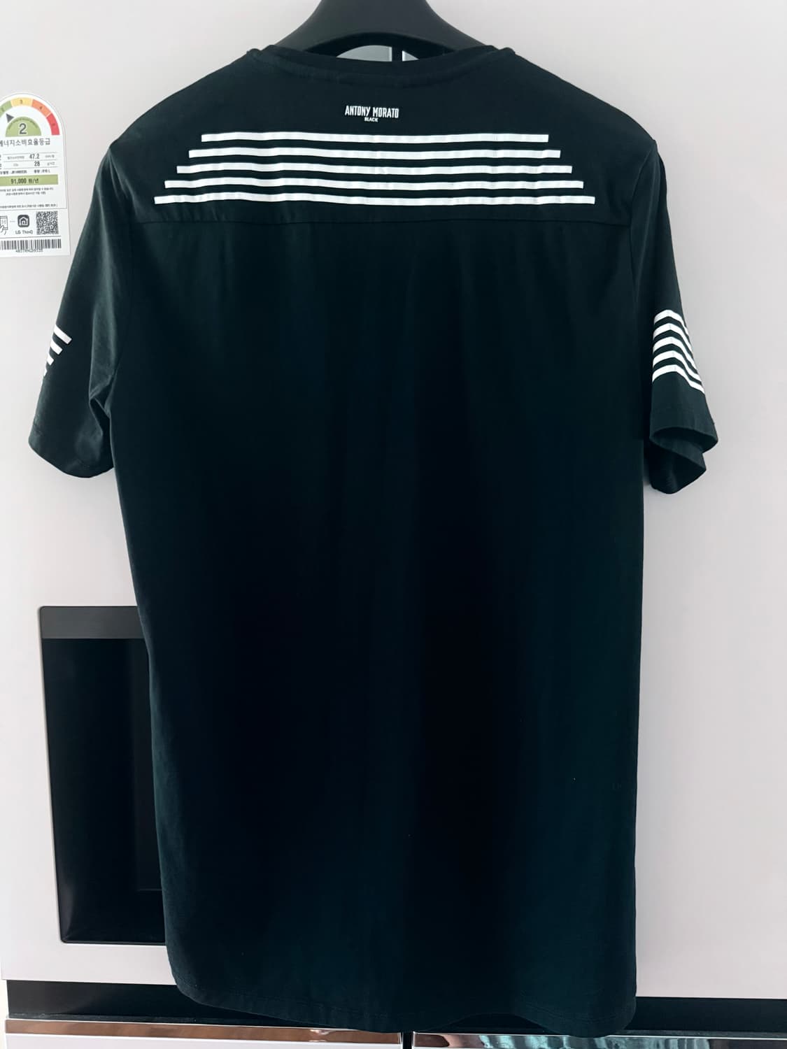 안토니모라토 블랙 스판 롱 티셔츠 L 상품이미지2
