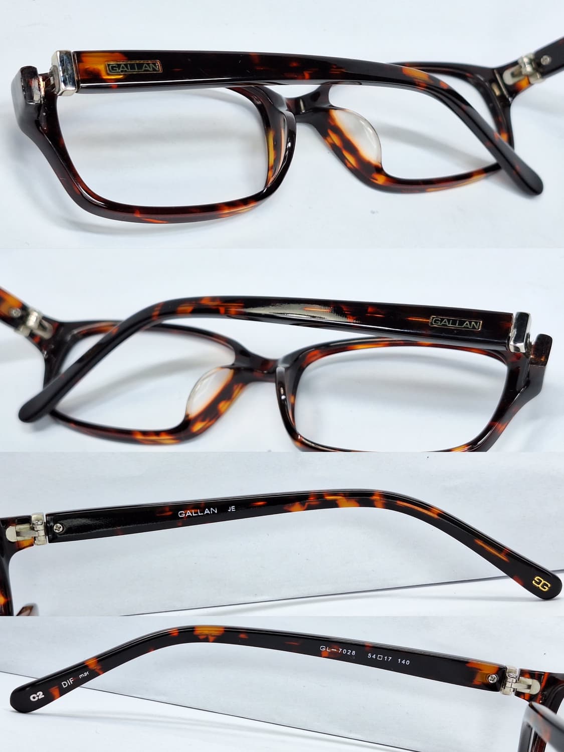 GALLAN 갤랑 GL-7028 클래식 호피 뿔테 안경테 안경/일본 수입 상품이미지4