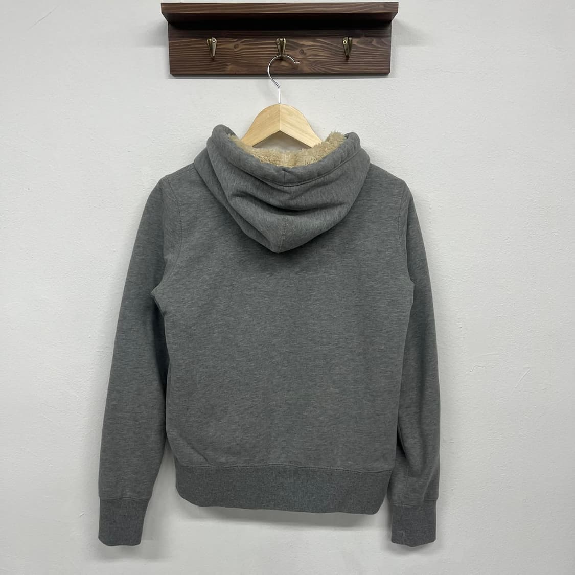 후아유 y2k 그레이 핑크 대대장 후드집업 희귀져지(S) 상품이미지5