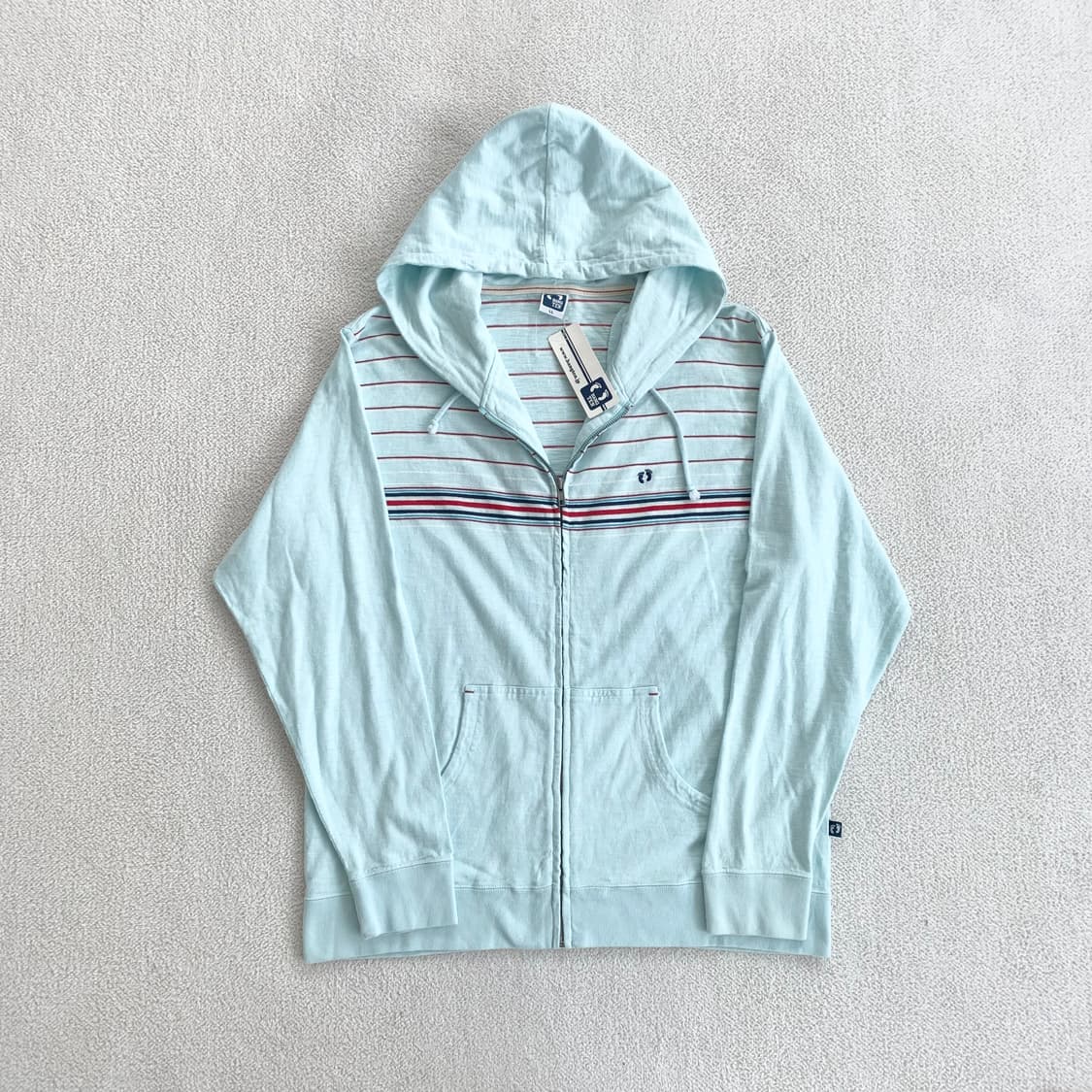 행텐 ♥ 민트 베이비블루 루즈핏 후드집업 상품이미지2