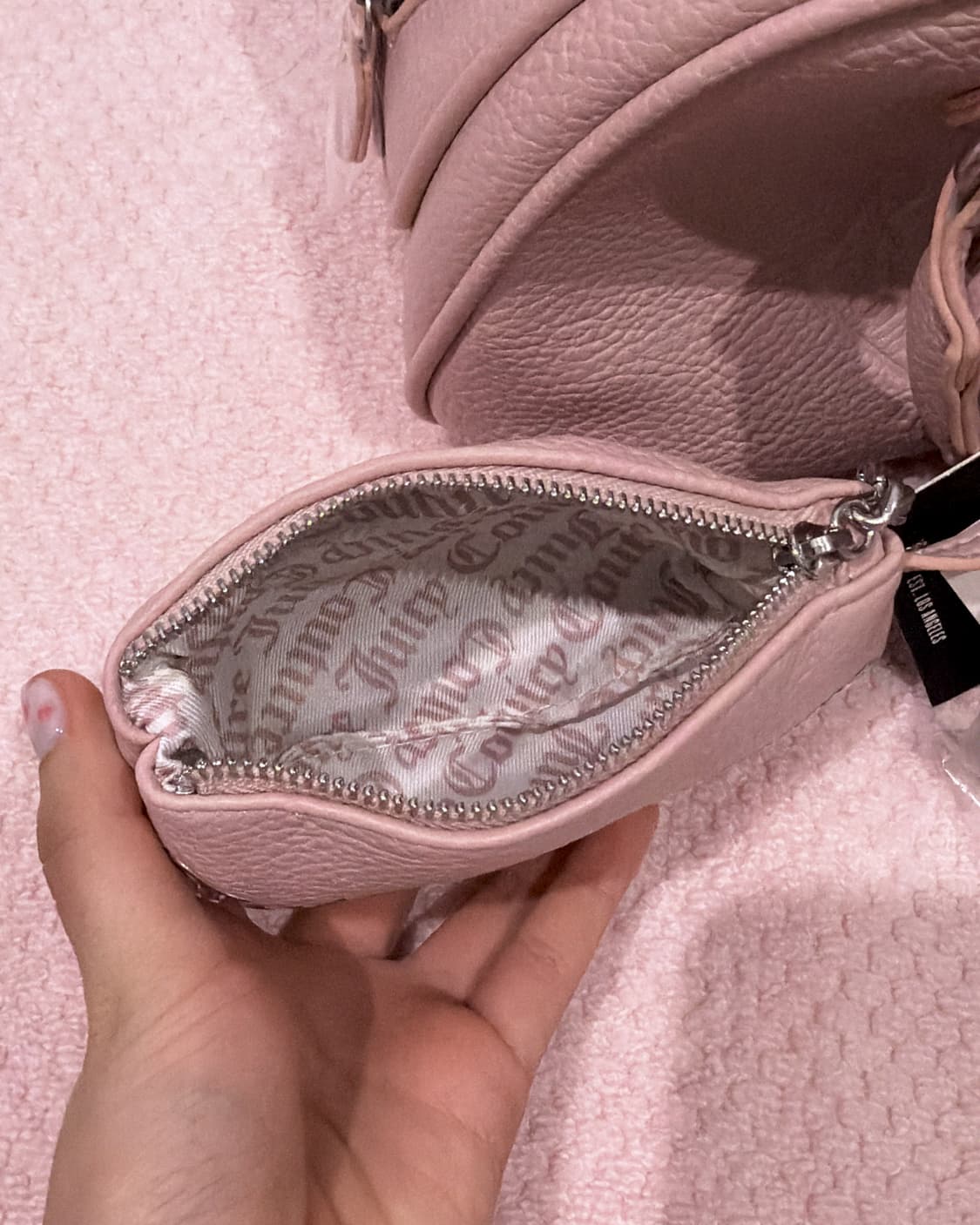 쥬시꾸뛰르 테리독 레더 가방 베이비메탈클럽 베이비베어 빈티지 y2 상품이미지4