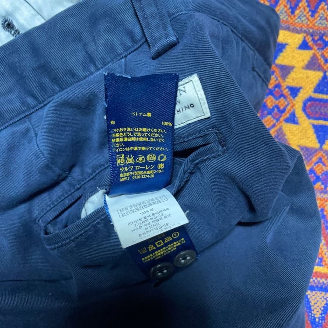 [30인치] 폴로랄프로렌 네이비 치노팬츠 면바지 상품이미지5