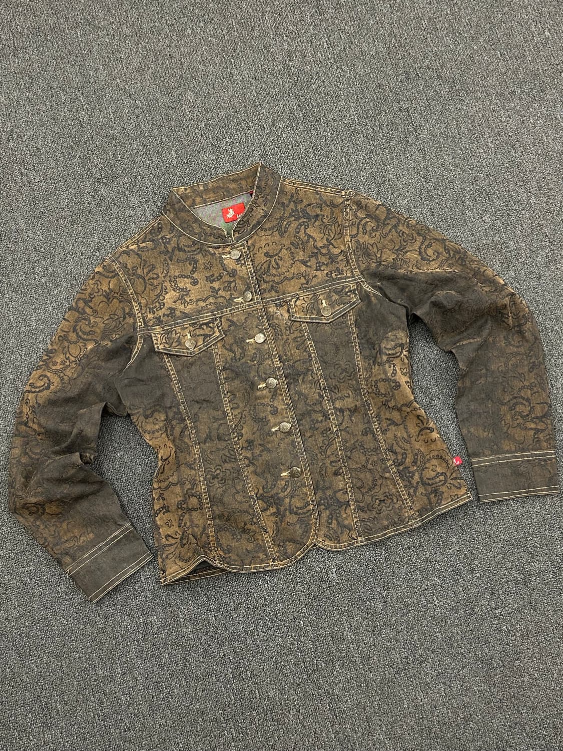 M)Lois 빈티지 패턴 여성 데님 자켓 상품이미지3