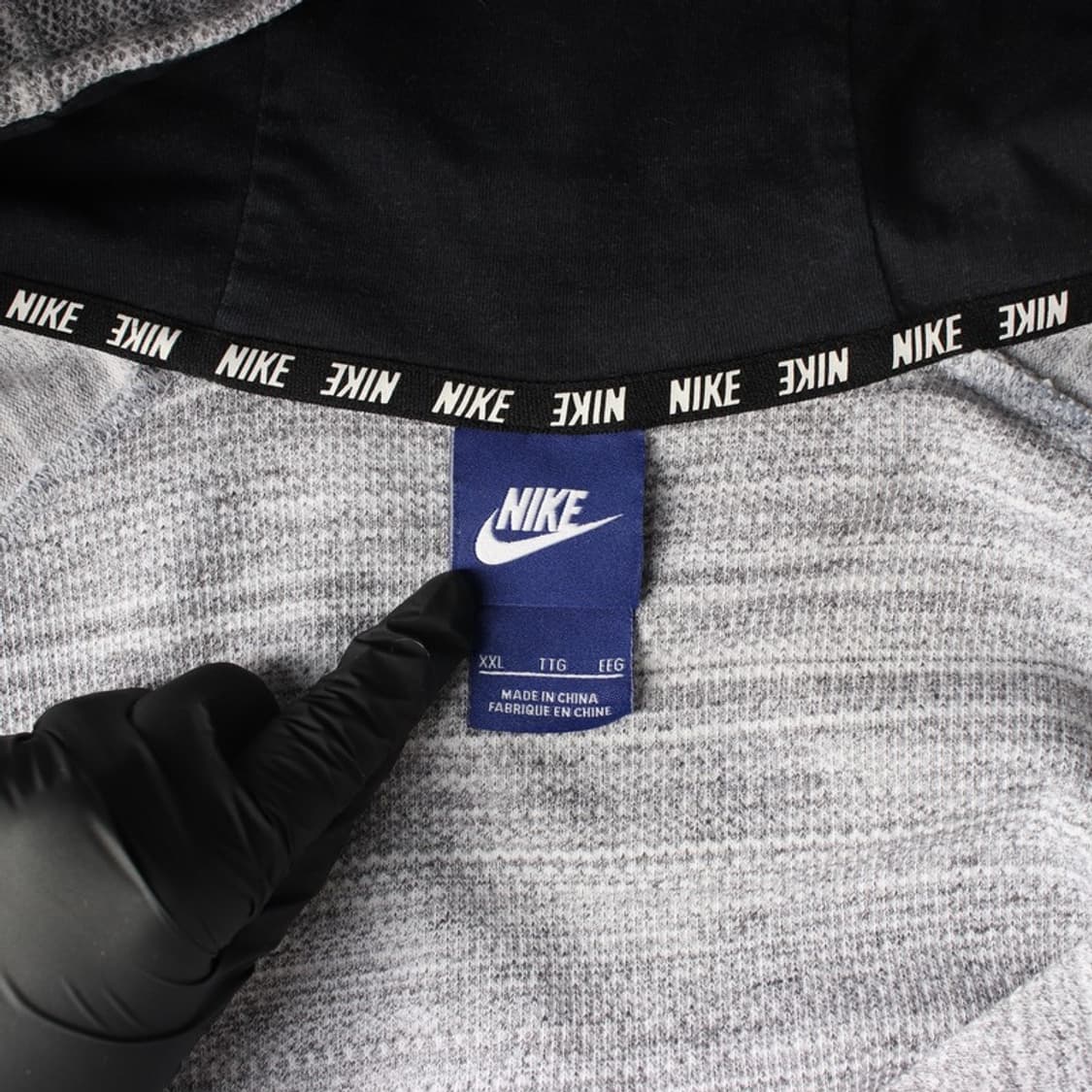나이키 그레이 투톤 후드 집업 XXL 상품이미지5