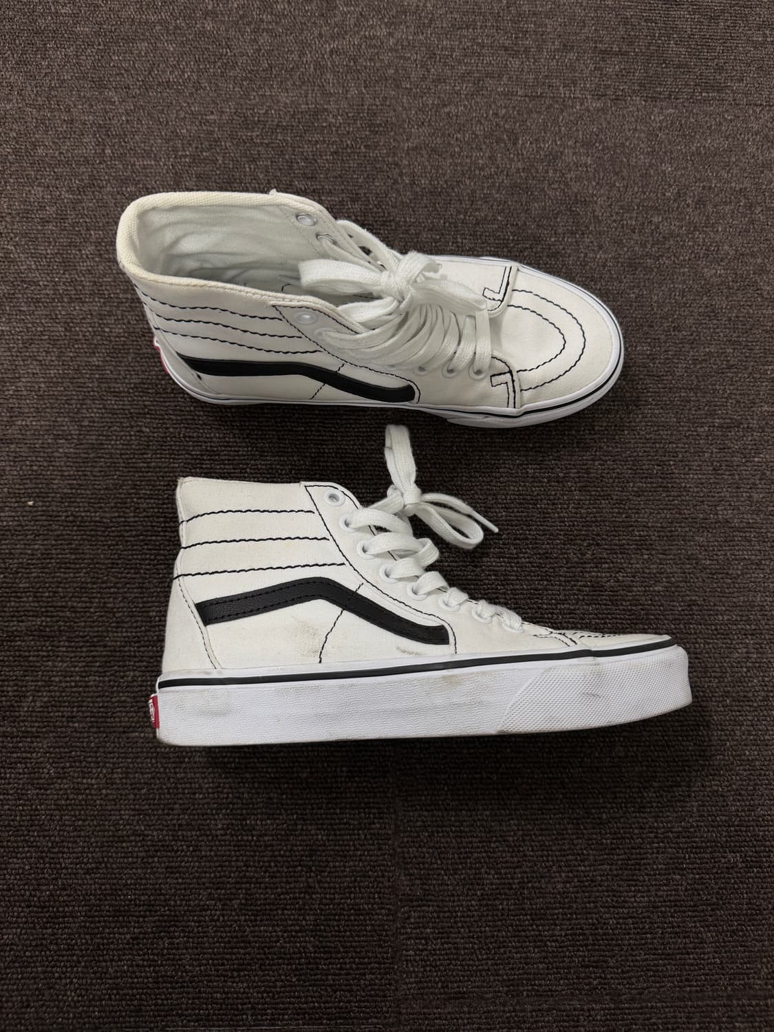 반스 스케이트하이 화이트 235 상품이미지1