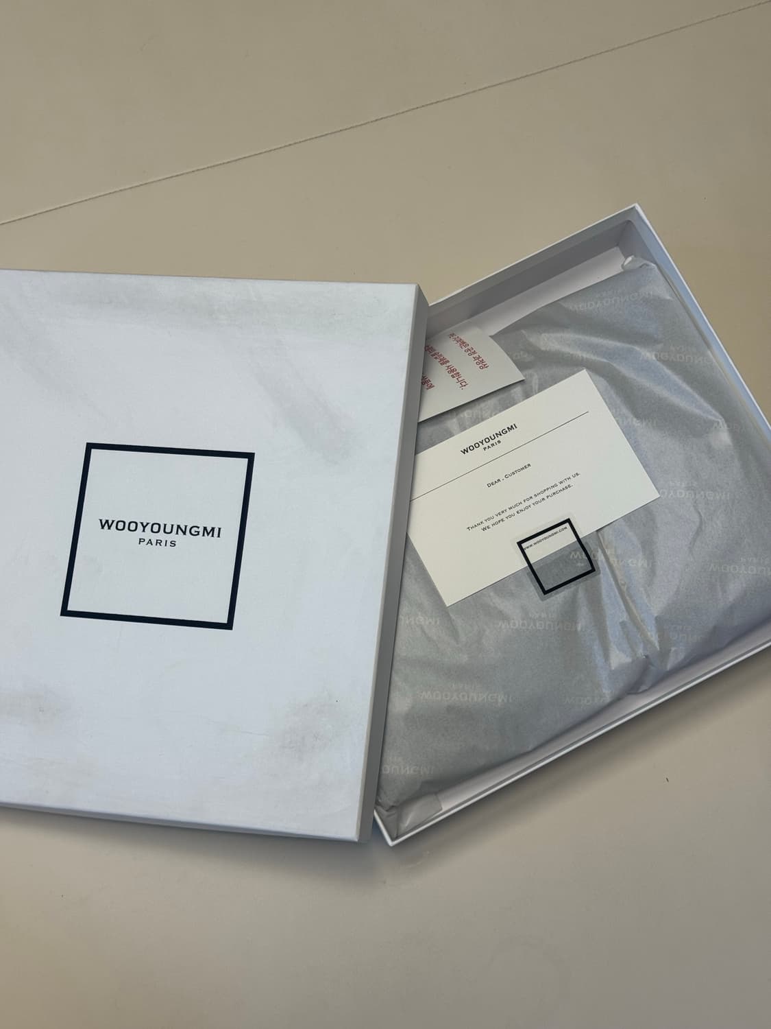 21ss 우영미 백로고 데님셔츠 블랙 상품이미지3