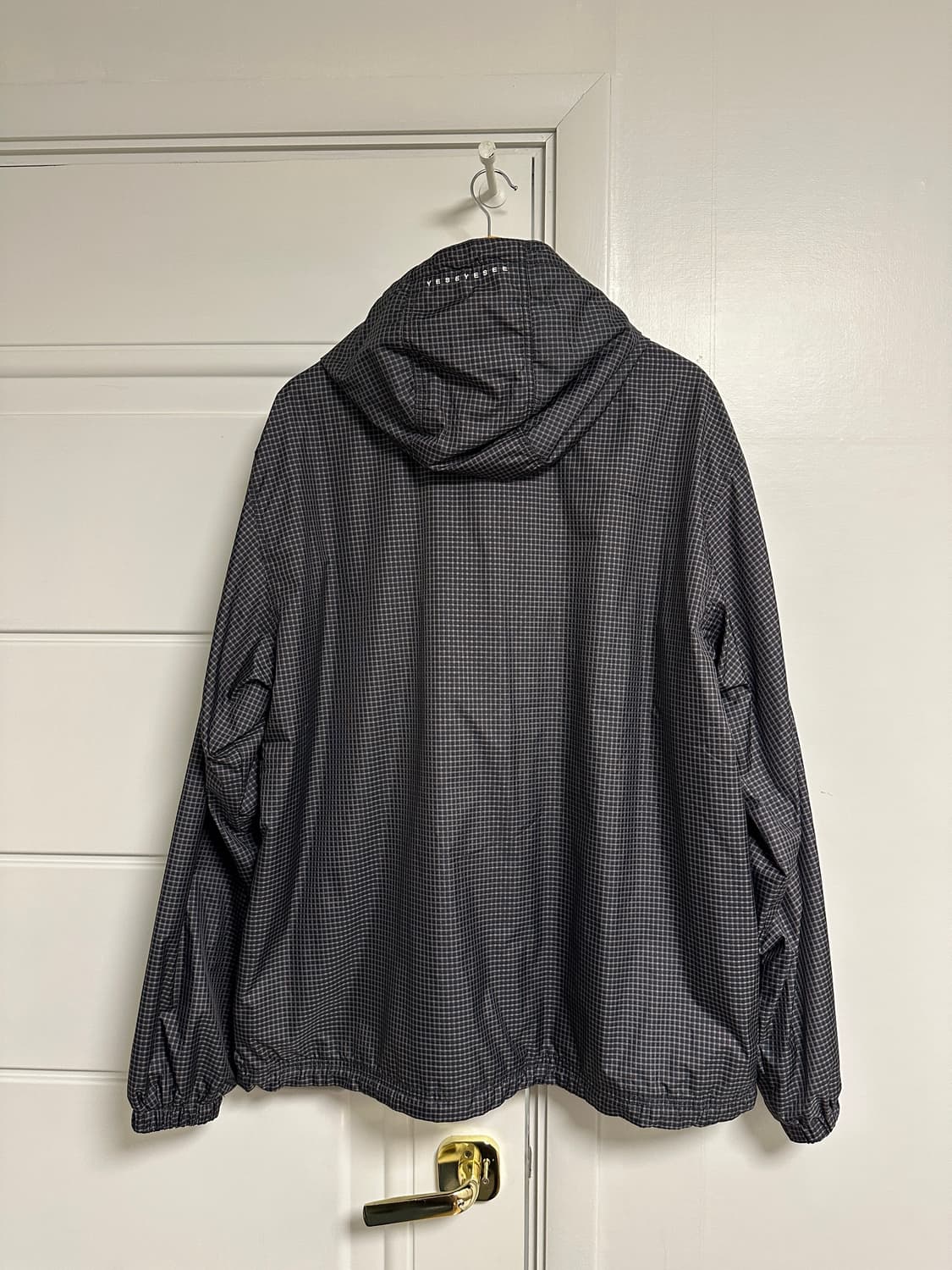 예스아이씨 윈드브레이커 체크 블랙 바람막이 상품이미지5