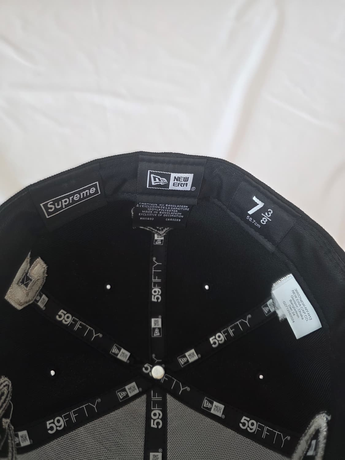슈프림 멀티 S 로고 뉴에라 블랙 상품이미지4