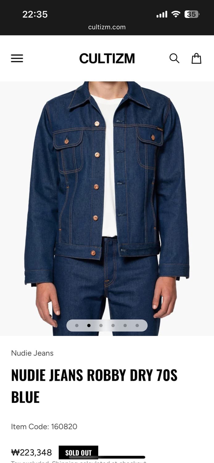 누디진 데님자켓 ( 70s Blue ) 상품이미지5