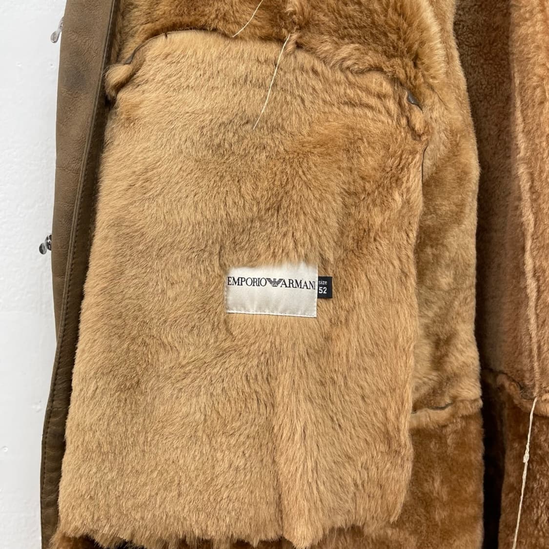 엠포리오 아르마니 Emporio Armani 시어링 롱 무스탕 코트 52 상품이미지5