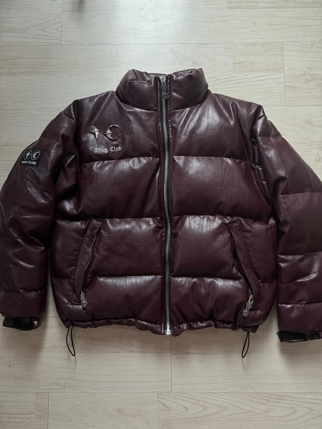 떠그클럽 패딩 퍼플 2사이즈 하자X 상품이미지2