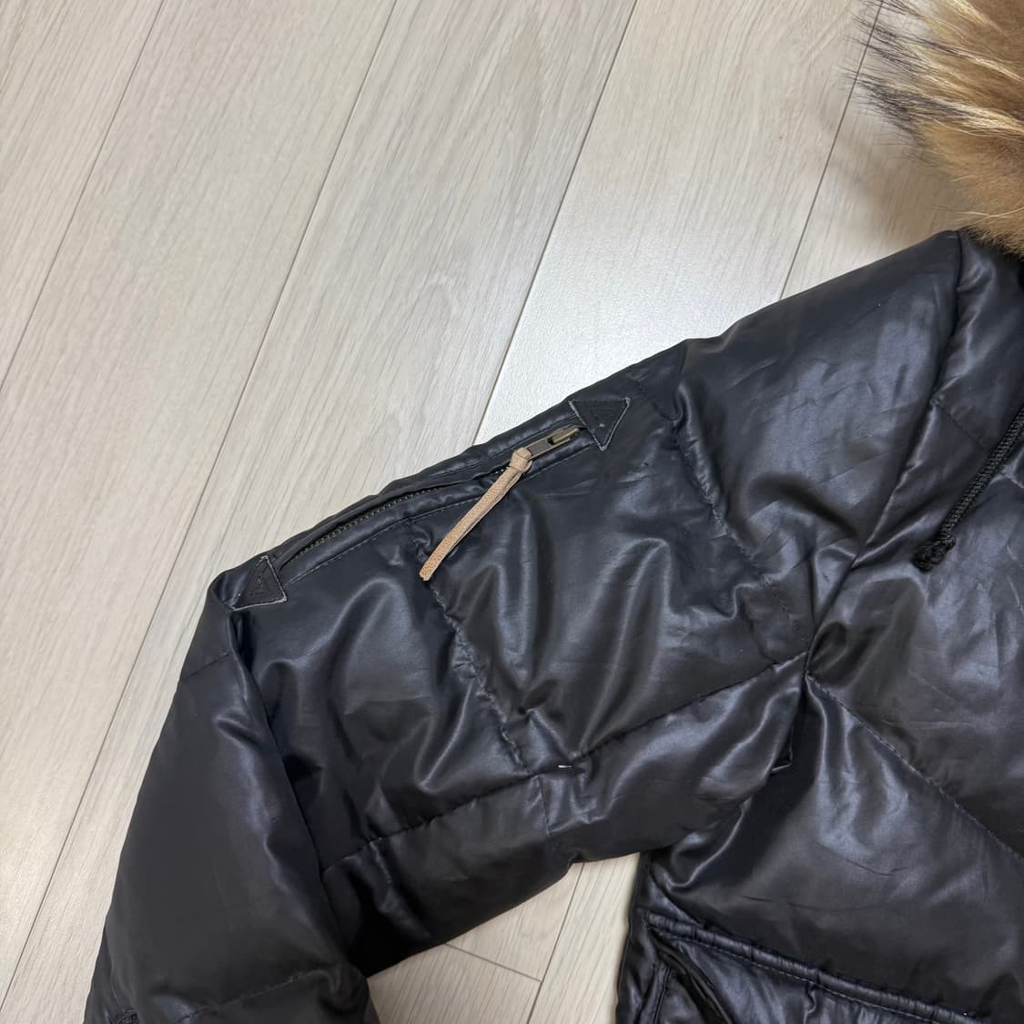 y2k 라쿤 퍼 빈티지 패딩 상품이미지3