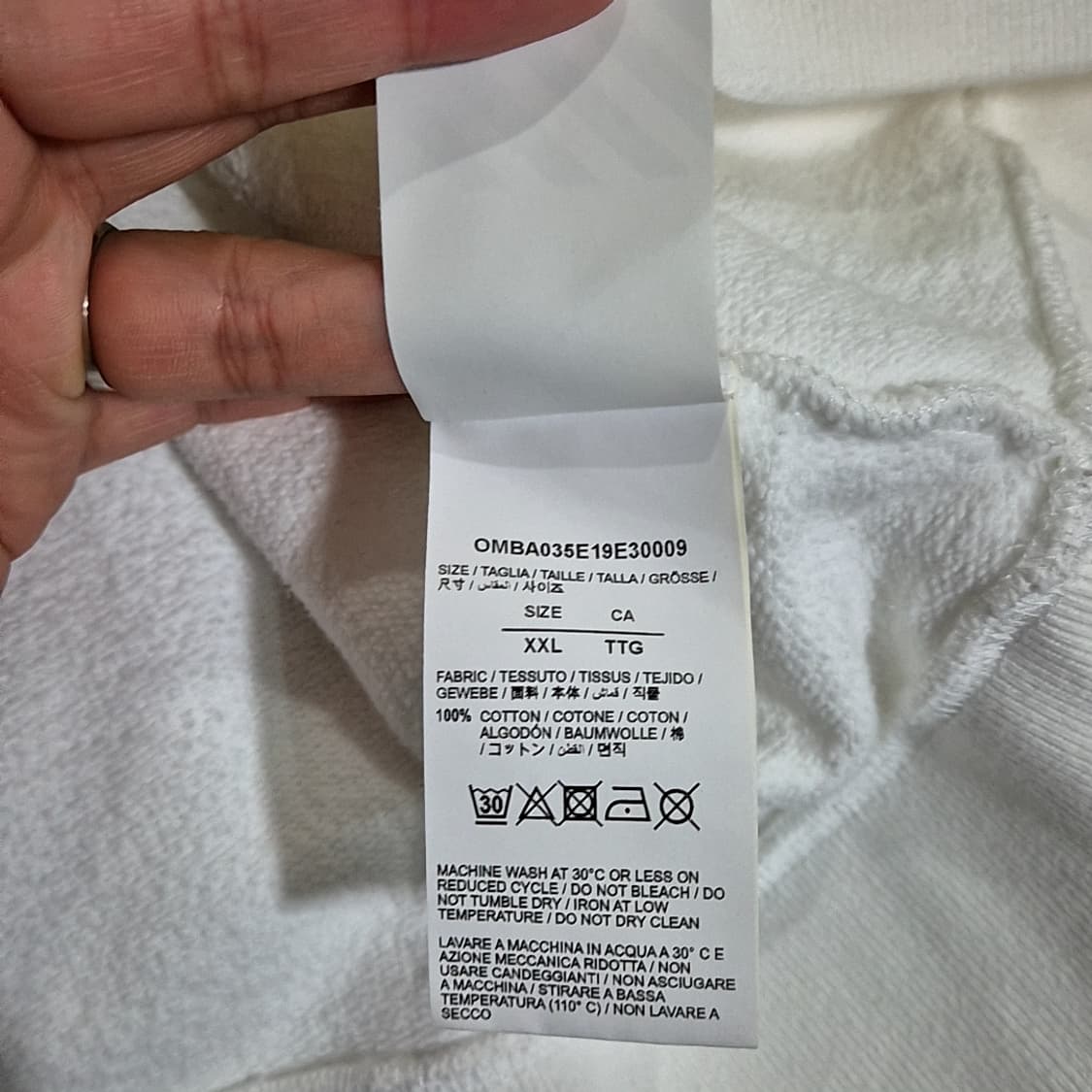 Off White 오프화이트 하프톤 에로우 맨투맨 상품이미지6