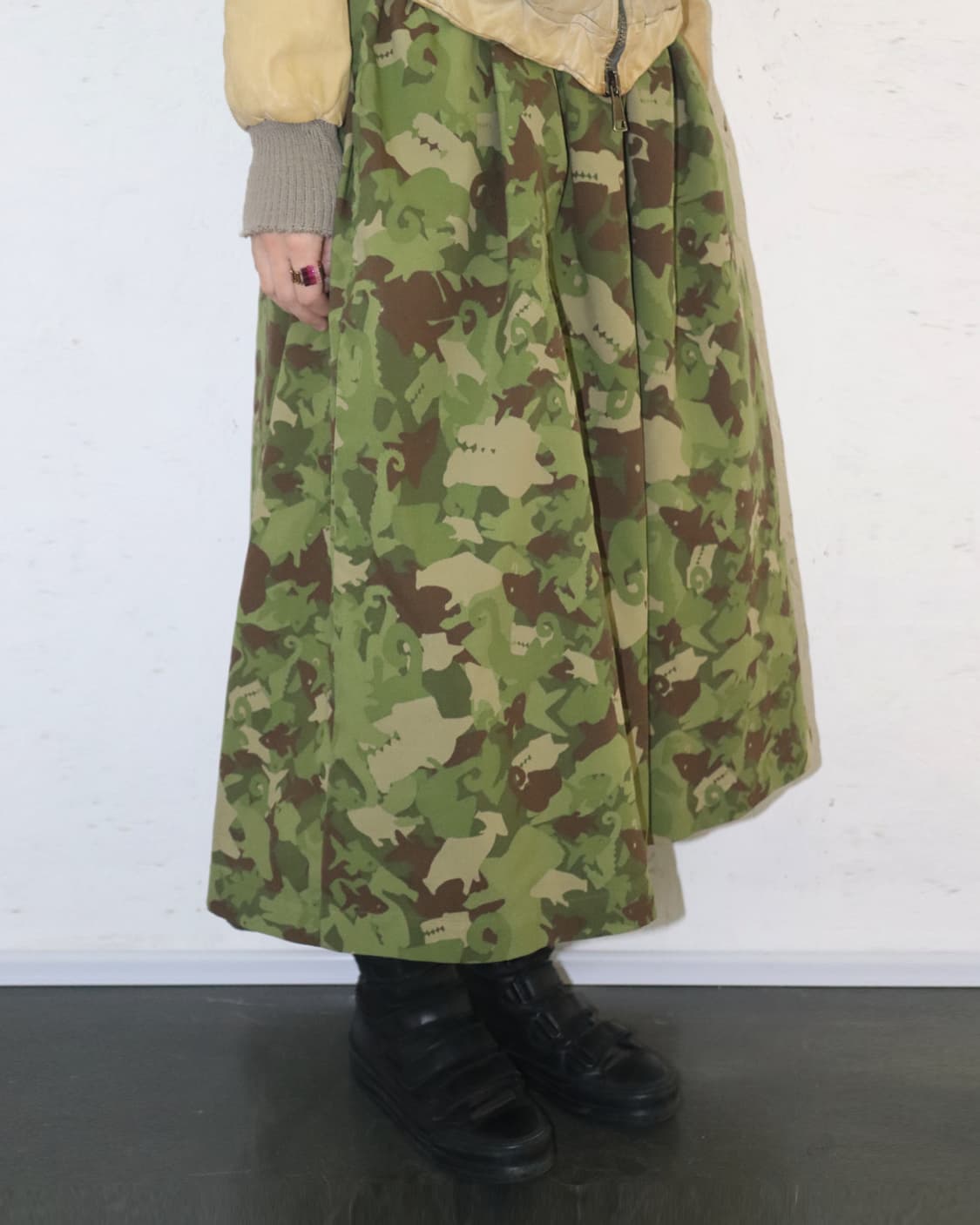 꼼데가르송 블랙 AD2014 크로커다일 카모 스커트 상품이미지2