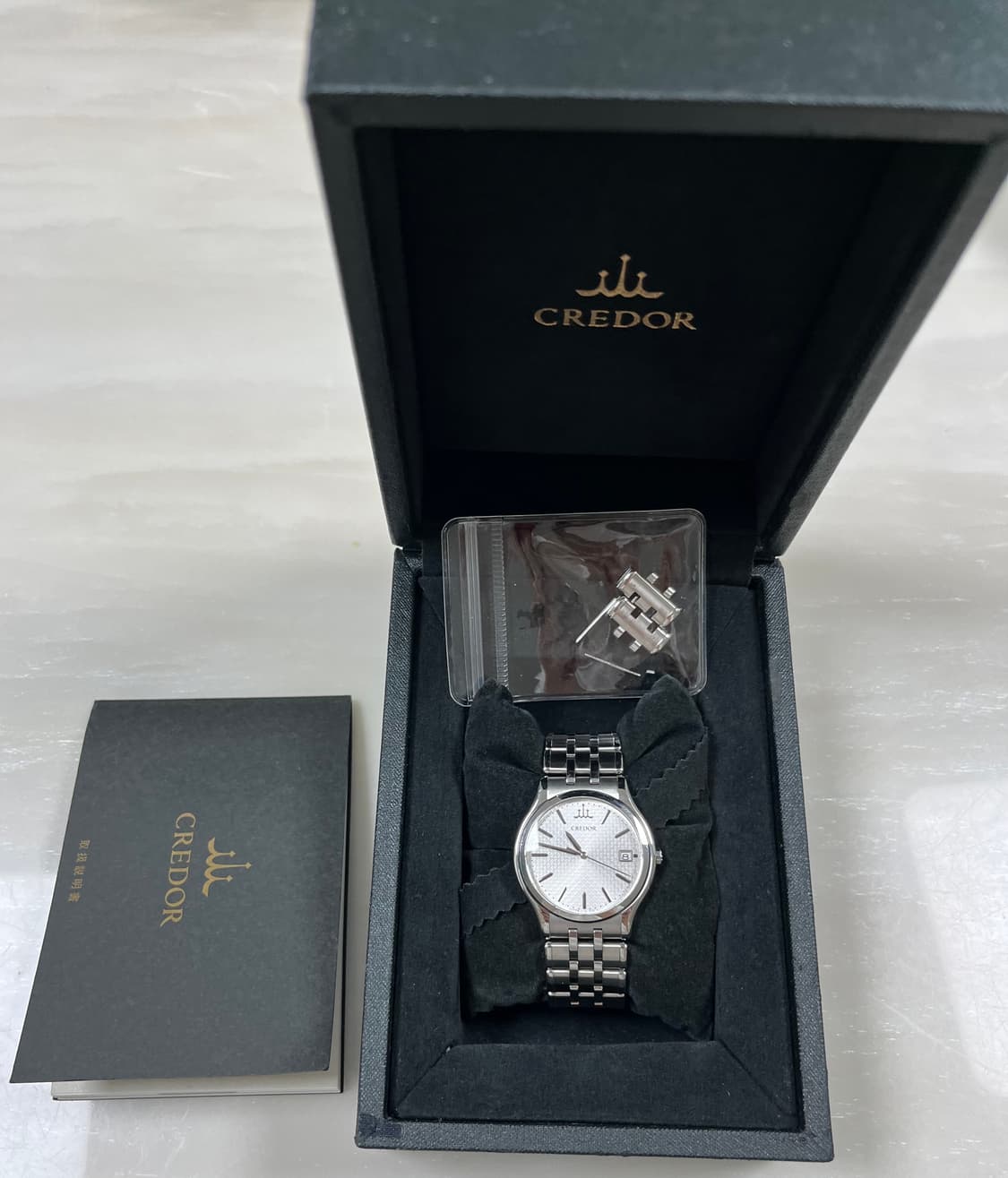 희기)세이코 크레도르 실버 다이얼 패턴 썬레이 고정밀 쿼츠 상품이미지9