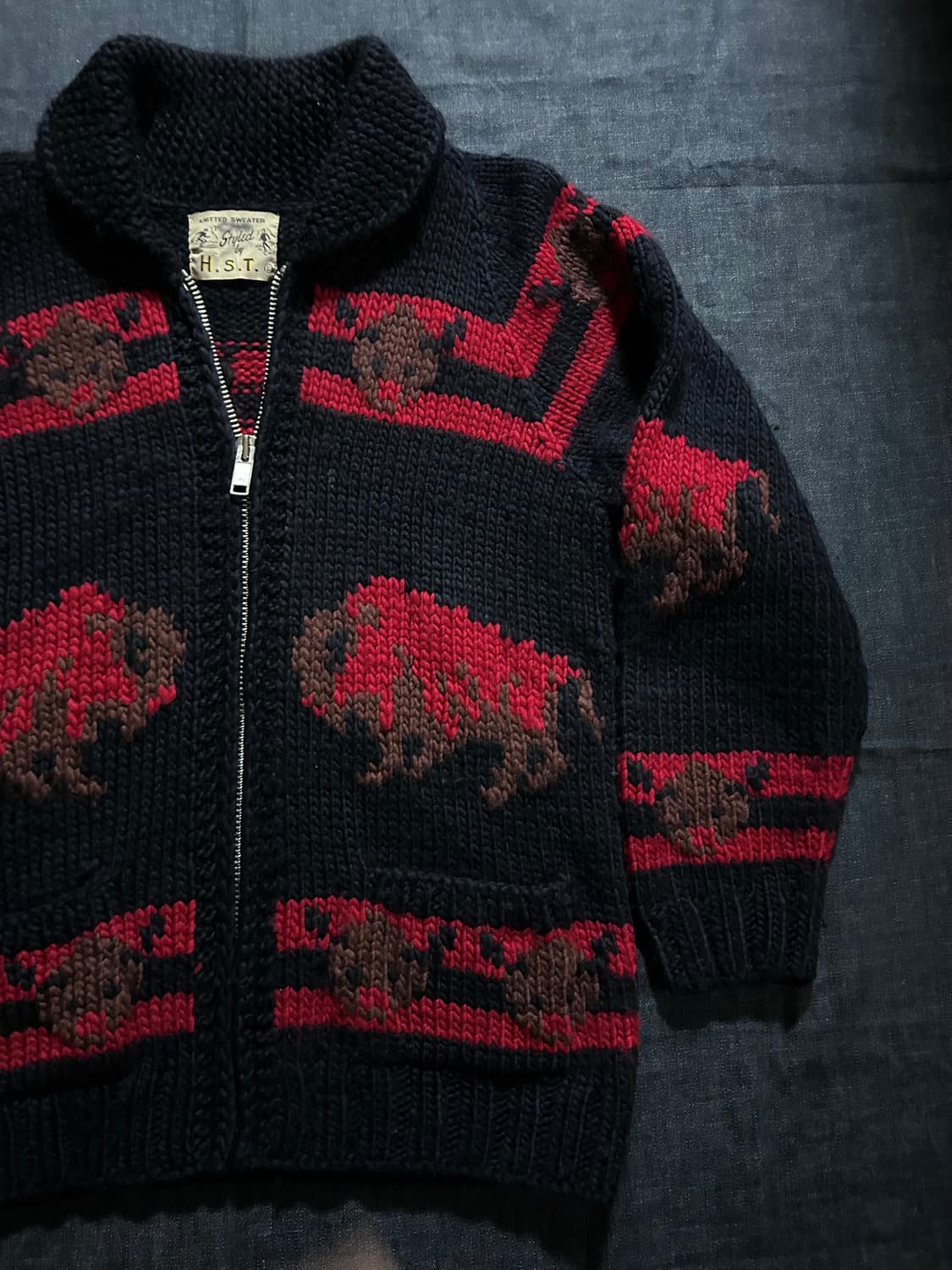 Styled by H.S.T 빈티지 코위찬 스웨터 상품이미지6