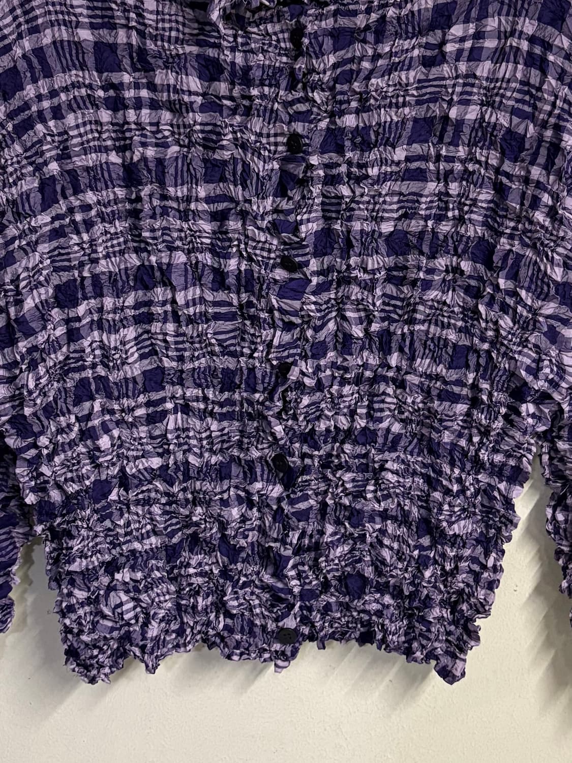 ISSEY MIYAKE me crinkle check shirt  상품이미지4