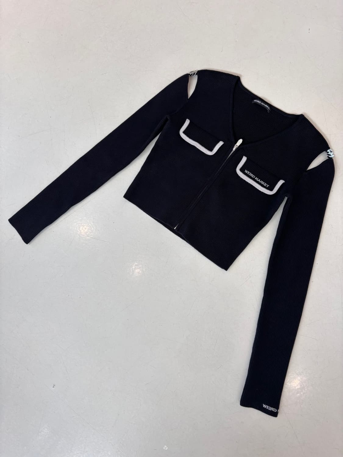 (New)weird Market Crop Knit 상품이미지3