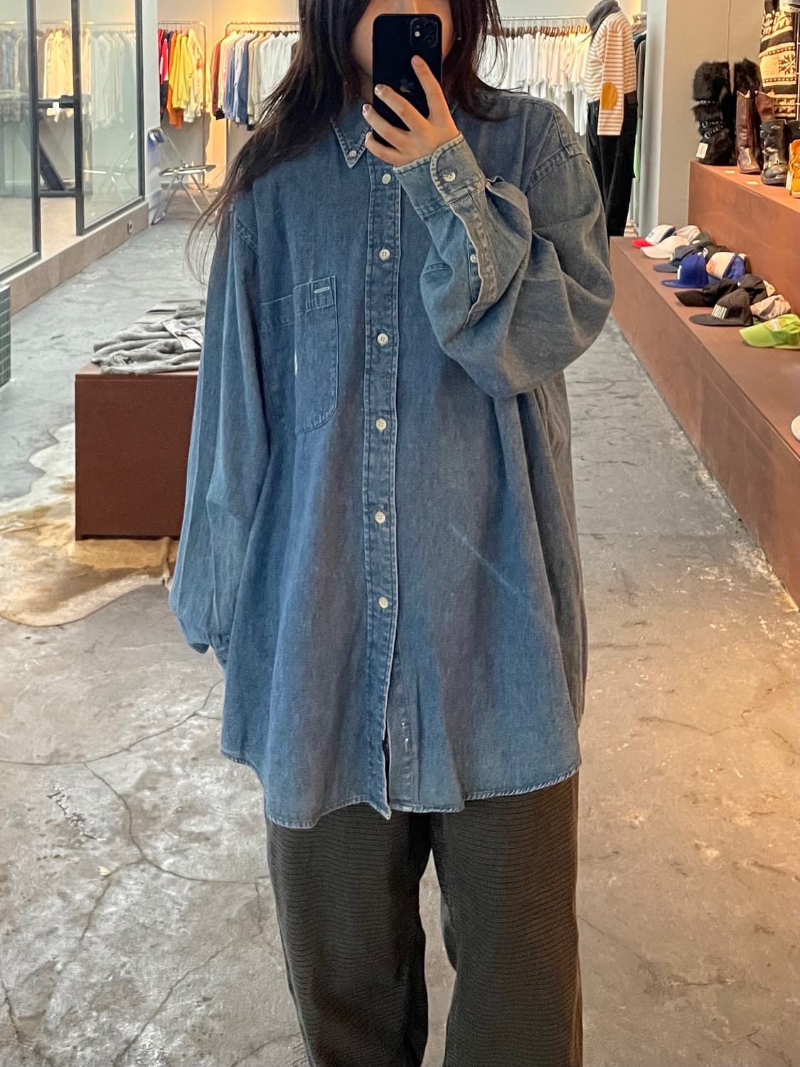 노티카 데님 셔츠 H556 상품이미지1