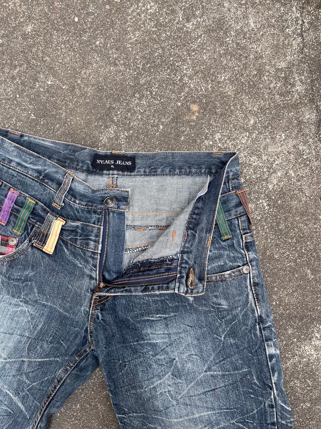 Nylans jeans 데님 하프팬츠 상품이미지5