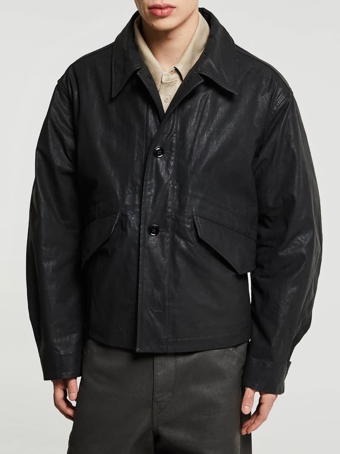 르메르 25ss 바이커 블루종 자켓 블랙 / 46 상품이미지3