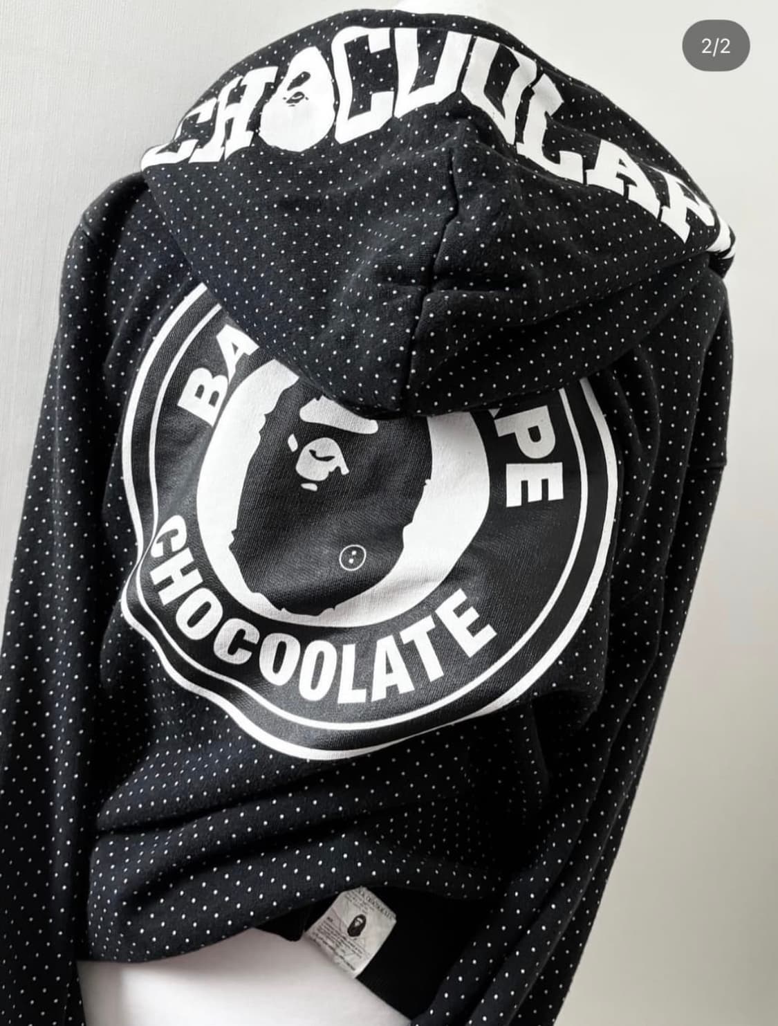 베이프 도트 후드집업 상품이미지2