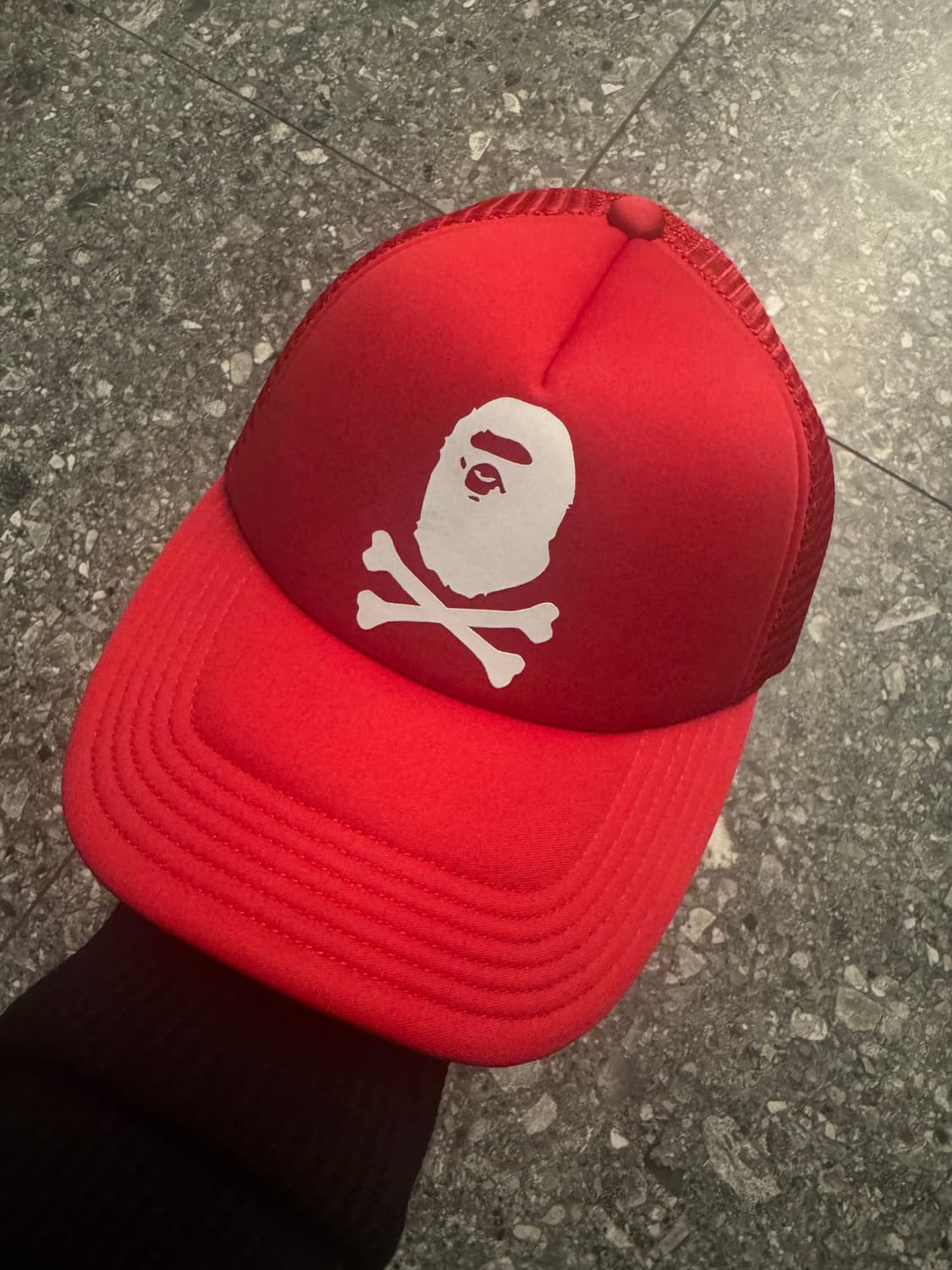 베이프 사루 크로스본 메쉬 캡 새상품 처분  상품이미지1