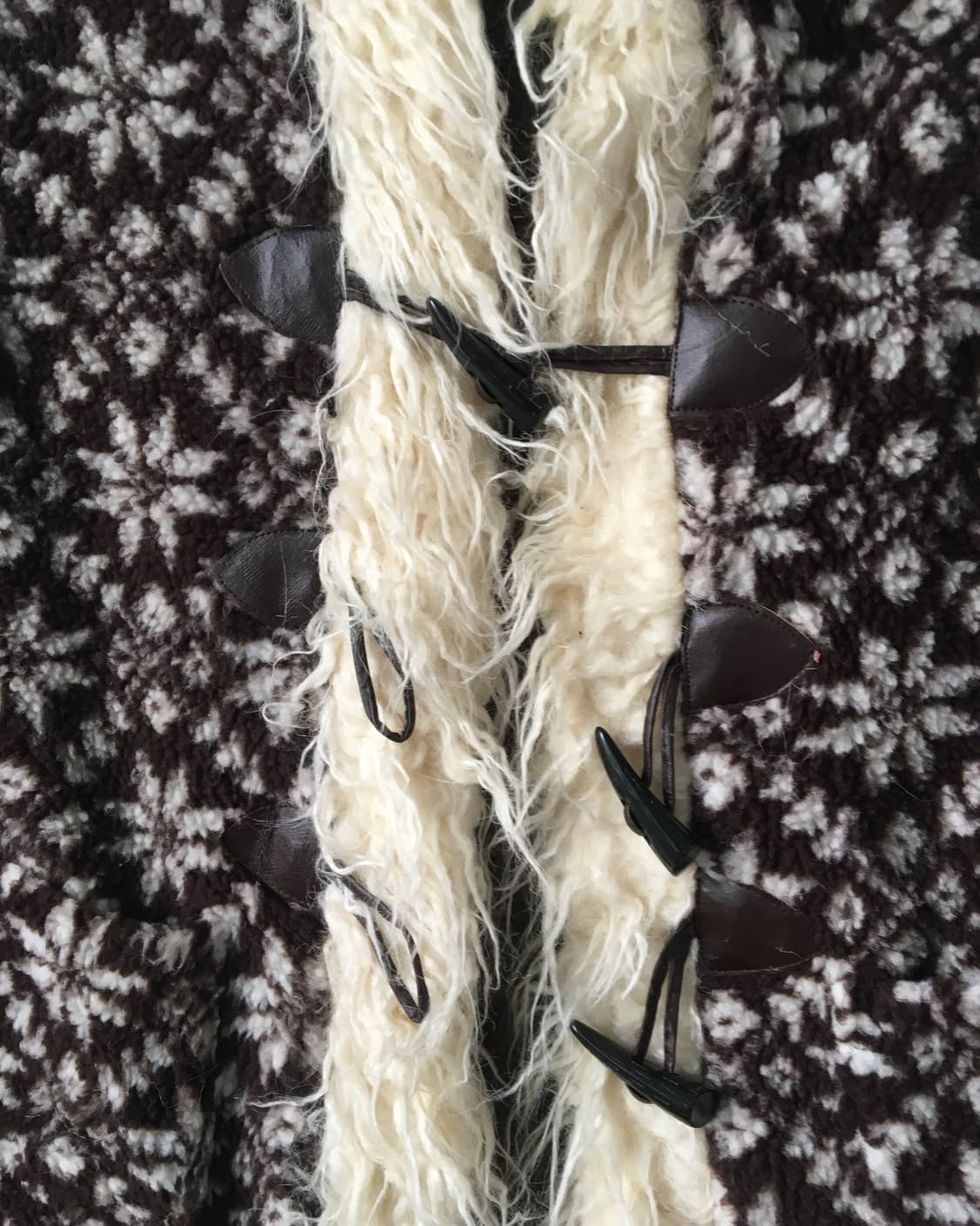 Fluffy trimming snow pattern fleece duff 상품이미지5