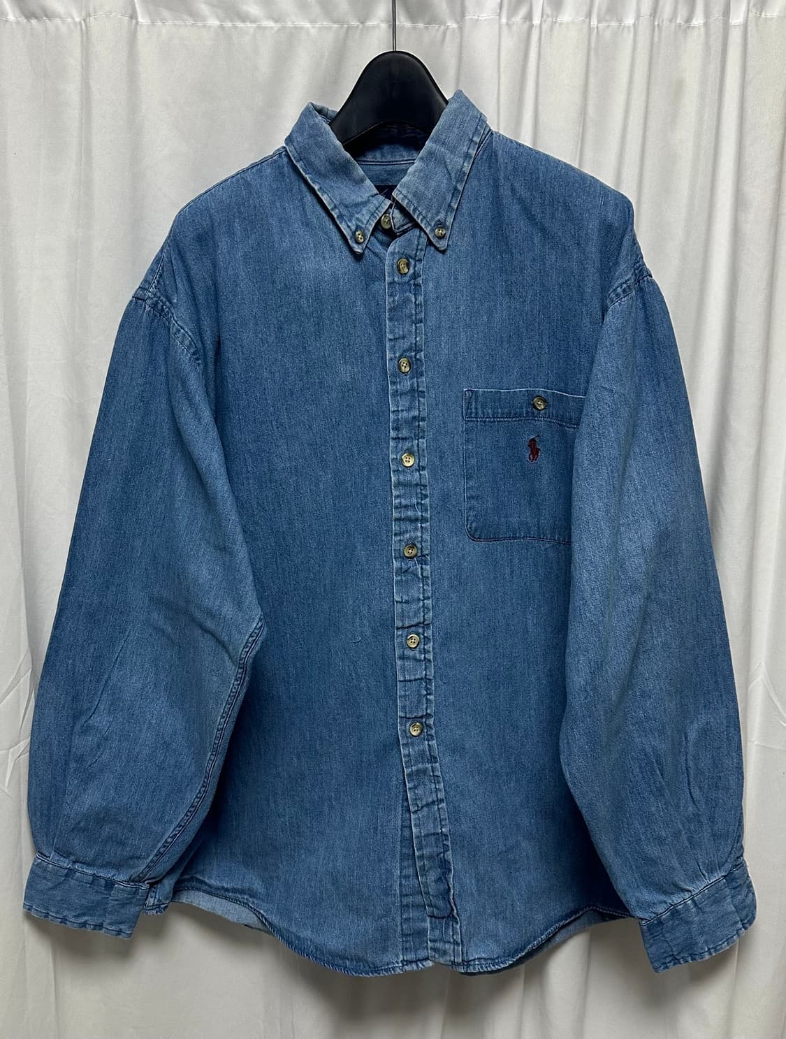 no.164 폴로 랄프로렌 포켓데님셔츠 xl 상태굿 상품이미지5