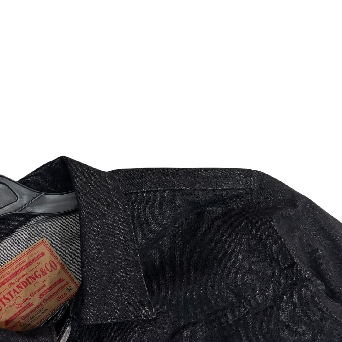 아웃스탠딩 흑청 셀비지 데님 2ND 자켓 상품이미지3