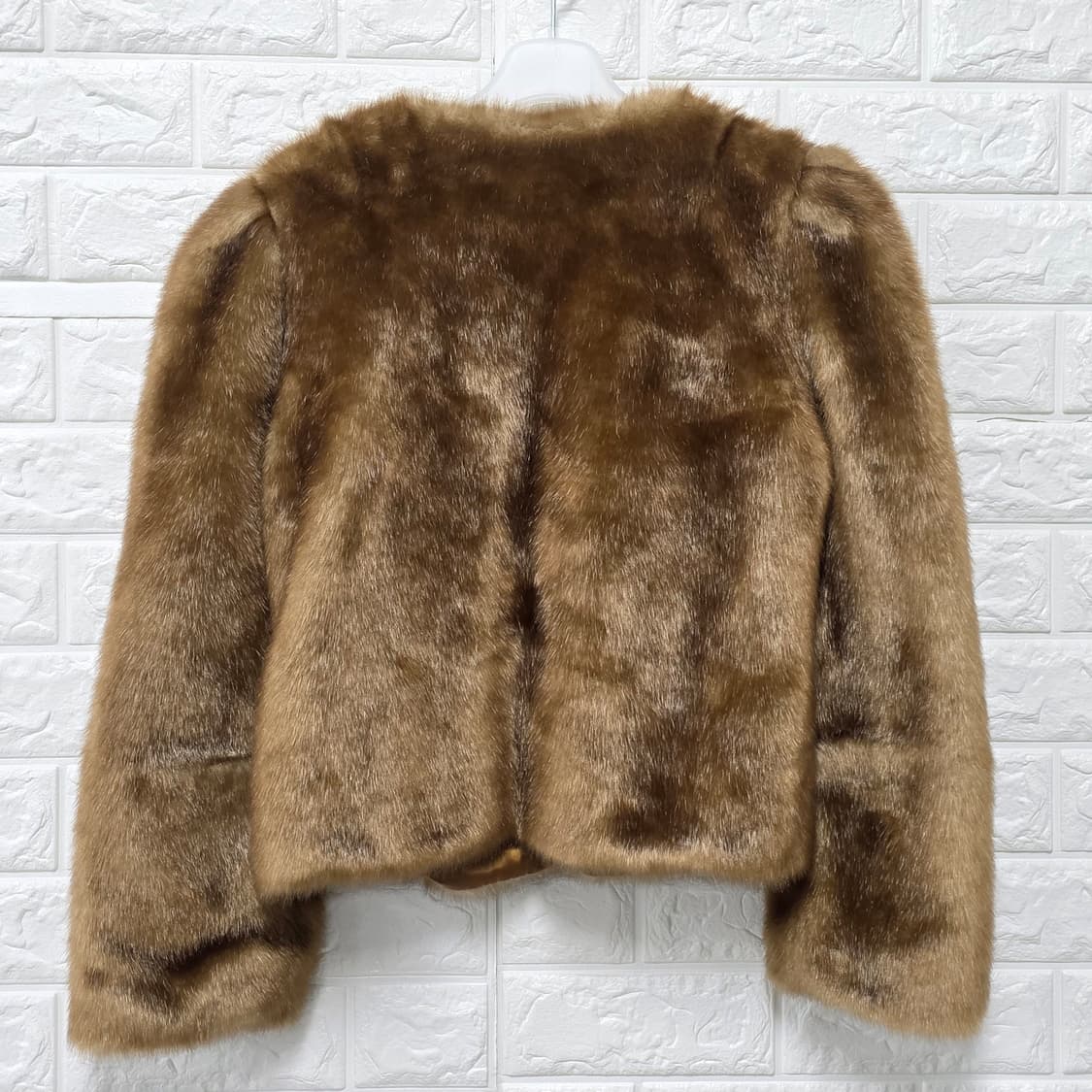 택포// Re Ribbontie 퍼 자켓 S  상품이미지4